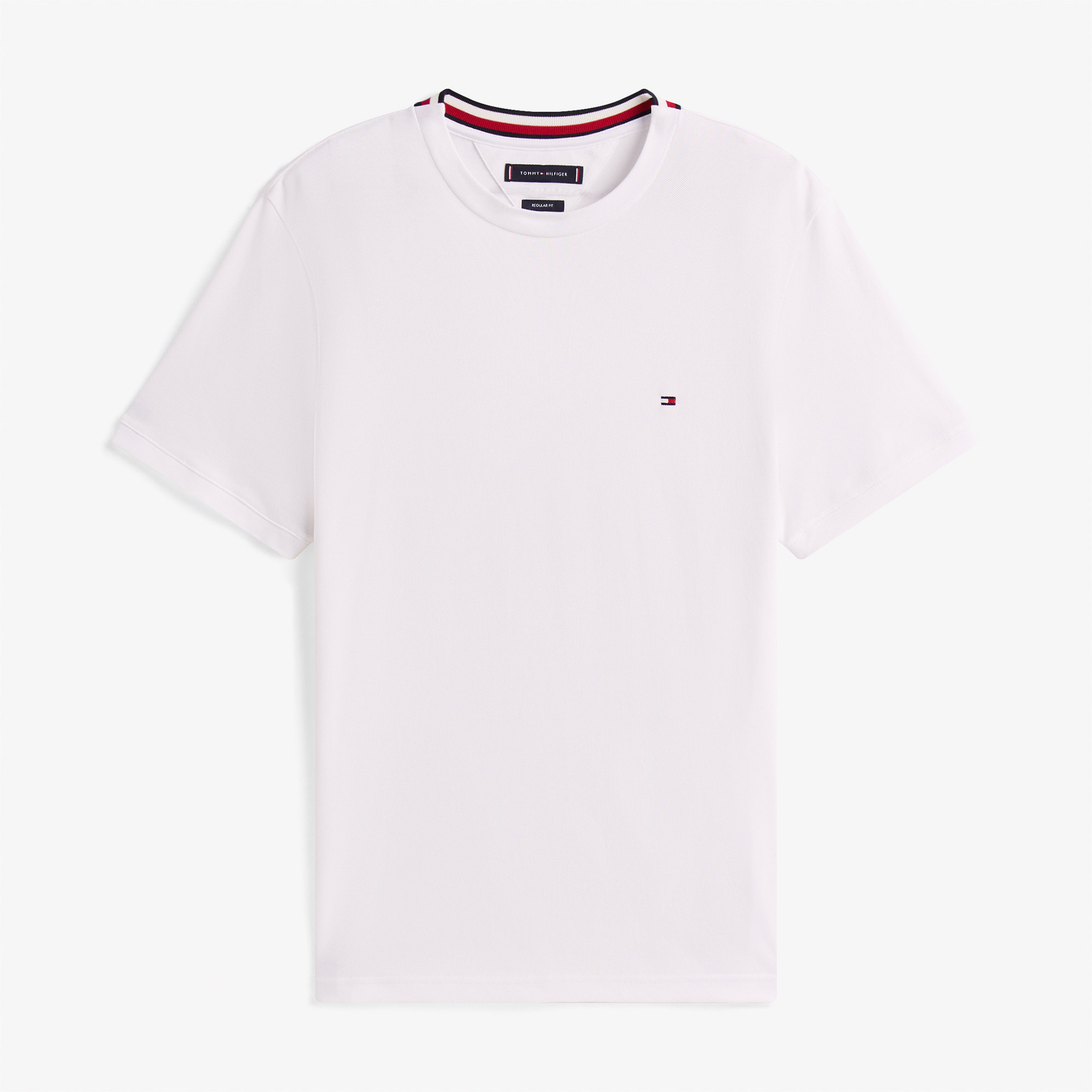 Tommy Hilfiger Pique Erkek Beyaz T-Shirt