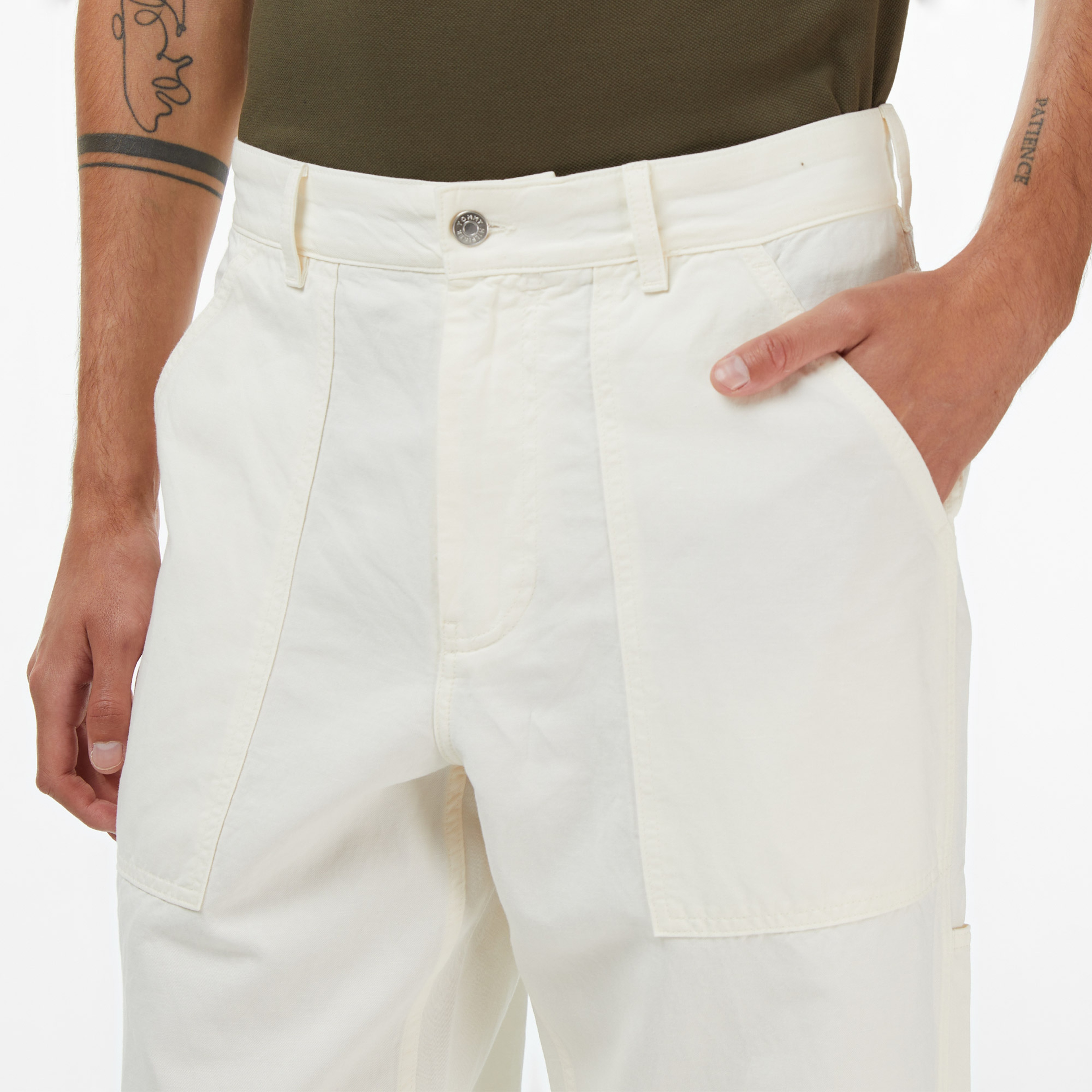 Tommy Hilfiger Murray Carpenter Erkek Beyaz Pantolon