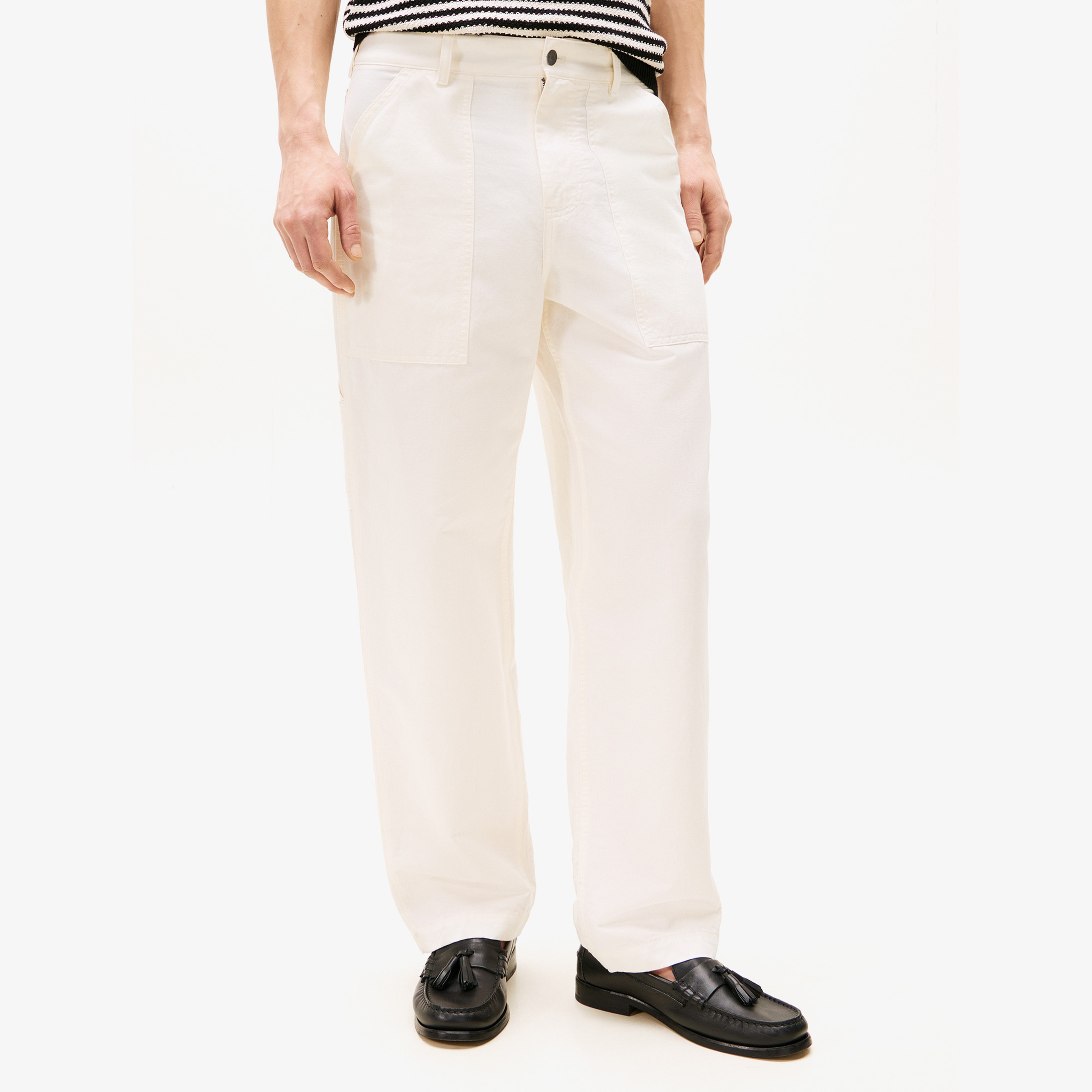 Tommy Hilfiger Murray Carpenter Erkek Beyaz Pantolon