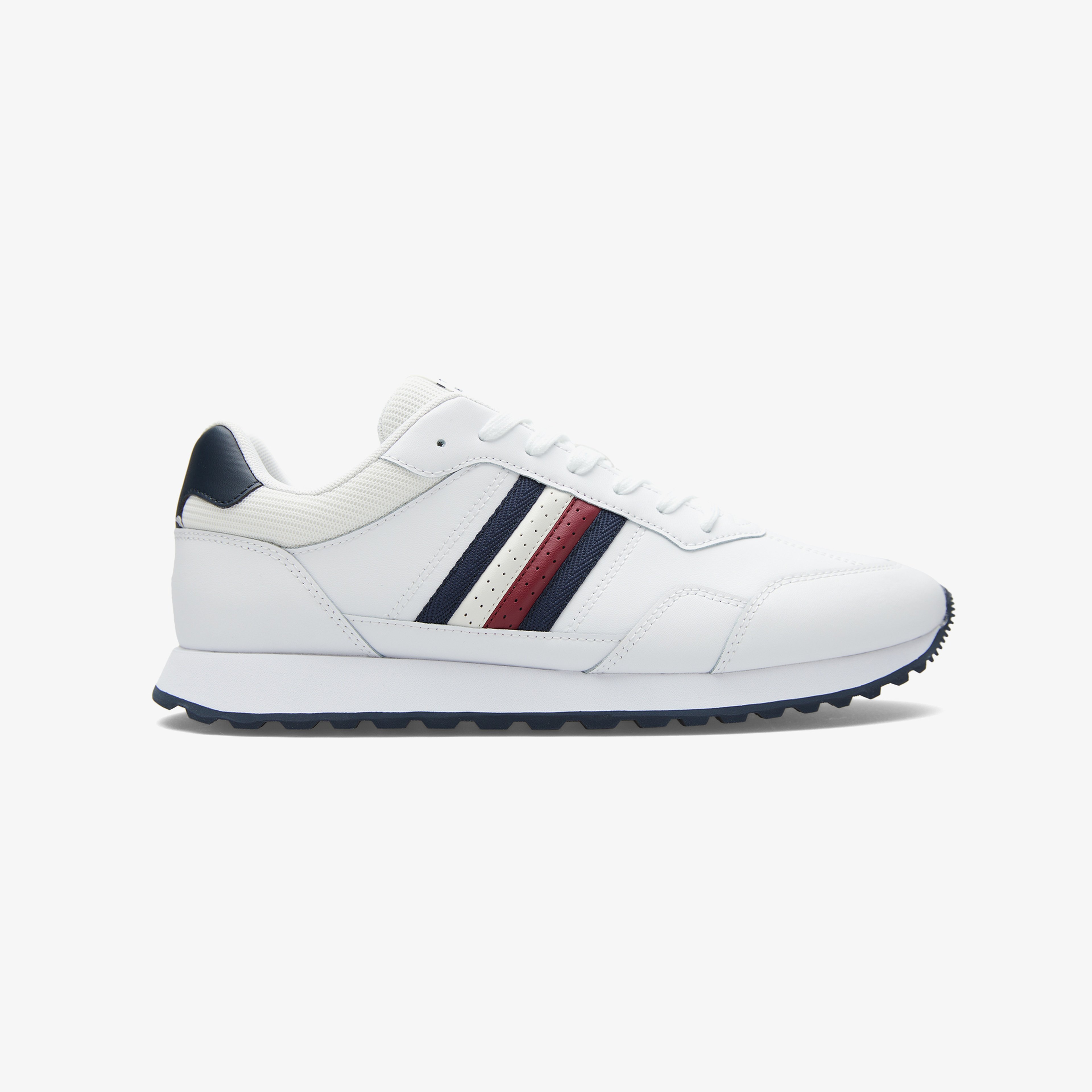 Tommy Hilfiger New Runner Eva Leather Erkek Beyaz Sneaker