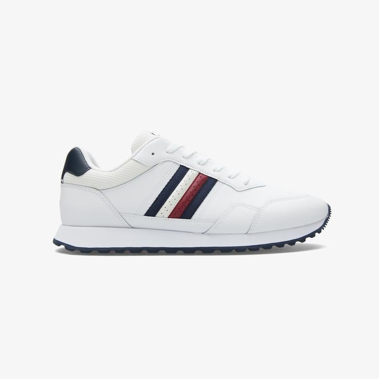 Tommy Hilfiger New Runner Eva Leather Erkek Beyaz Sneaker