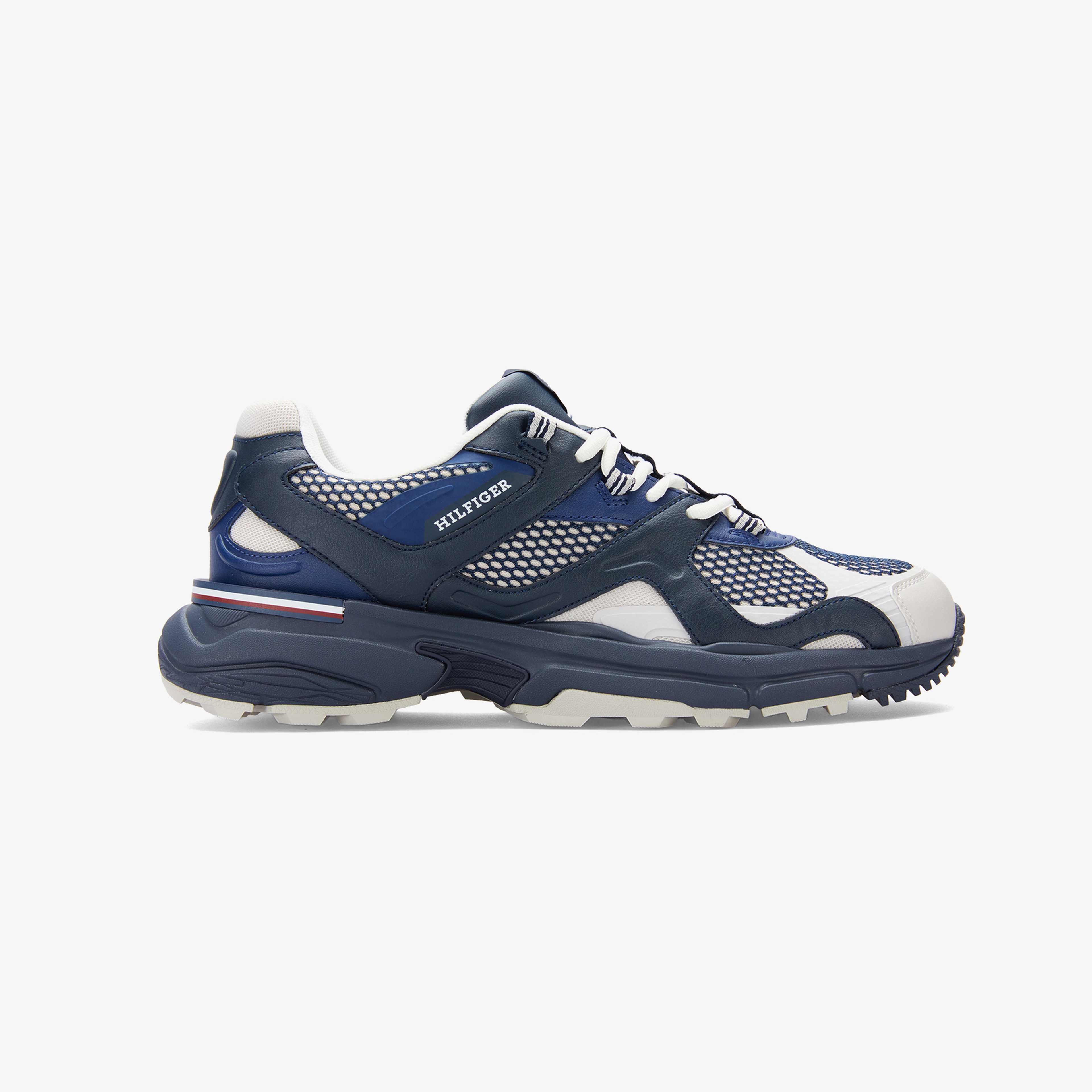 Tommy Hilfiger Runner Tech Mix Erkek Mavi Sneaker