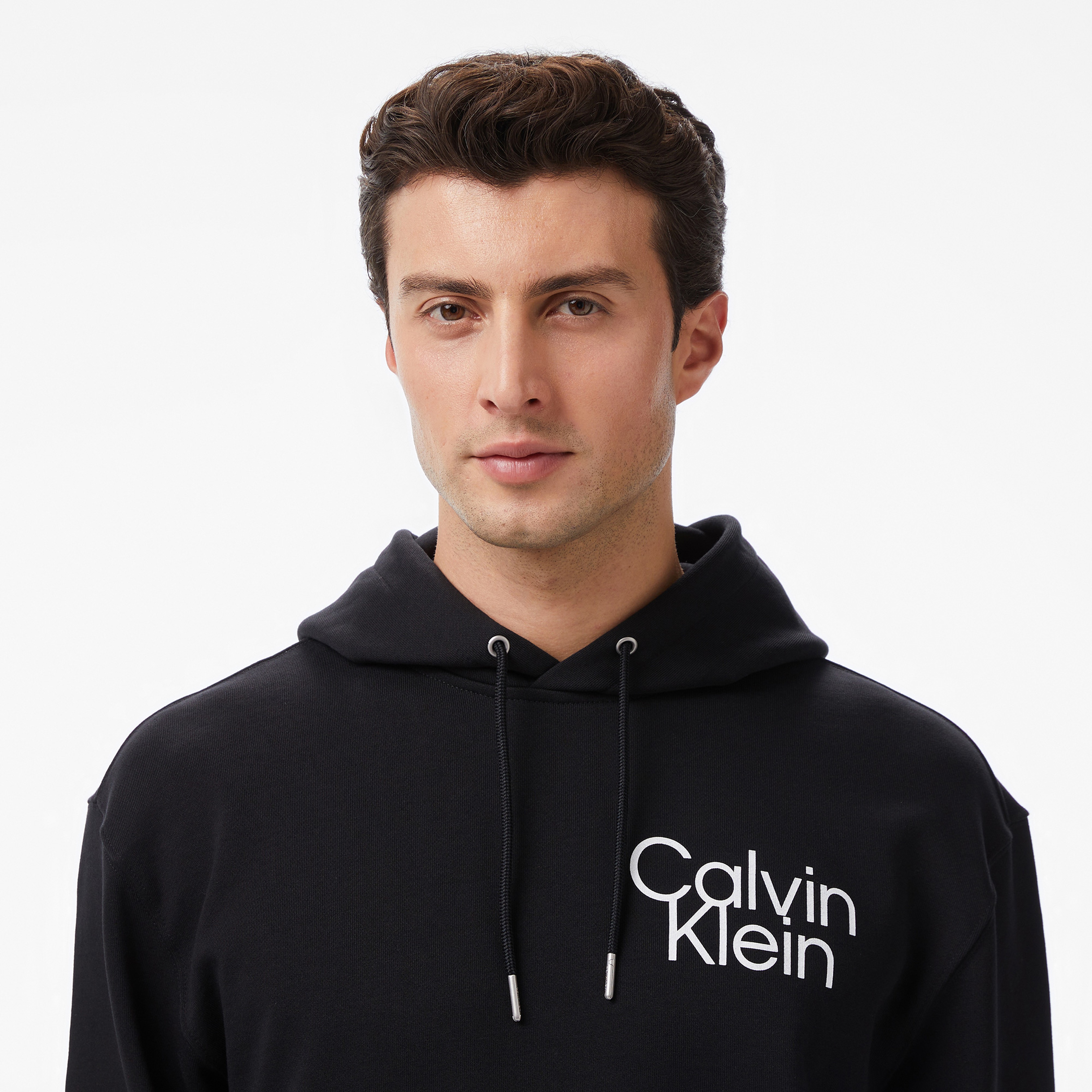 Calvin Klein Terry Graphic Erkek Siyah Sweatshirt