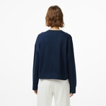 Tommy Hilfiger Script Pique Kadın Mavi Hoodie