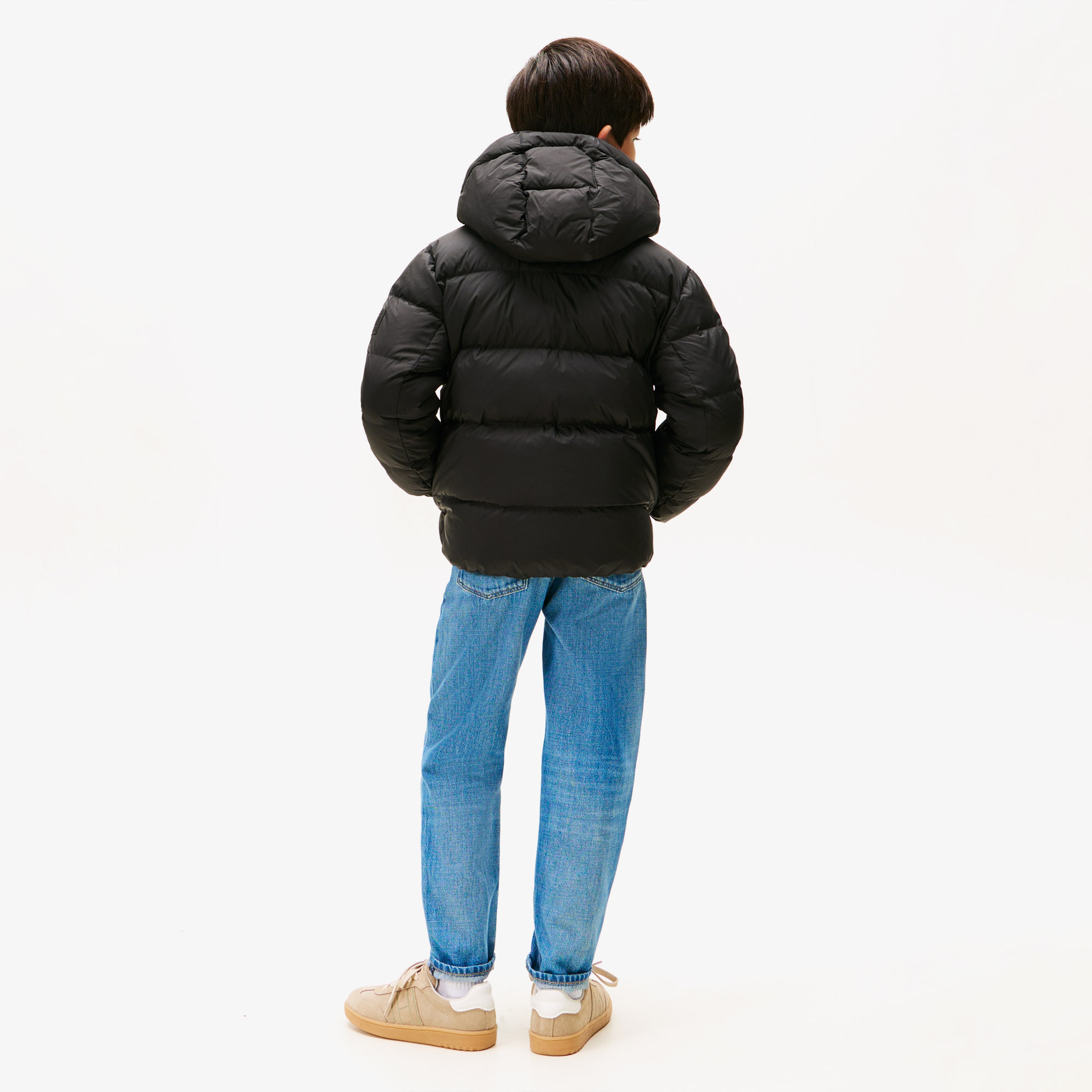 Tommy Hilfiger Essential Down Çocuk Siyah Puffer Mont