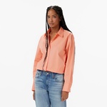 Calvin Klein Stretch Poplin Relaxed Kadın Turuncu Gömlek