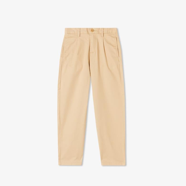 Tommy Hilfiger Pleated Chino Çocuk Bej Pantolon