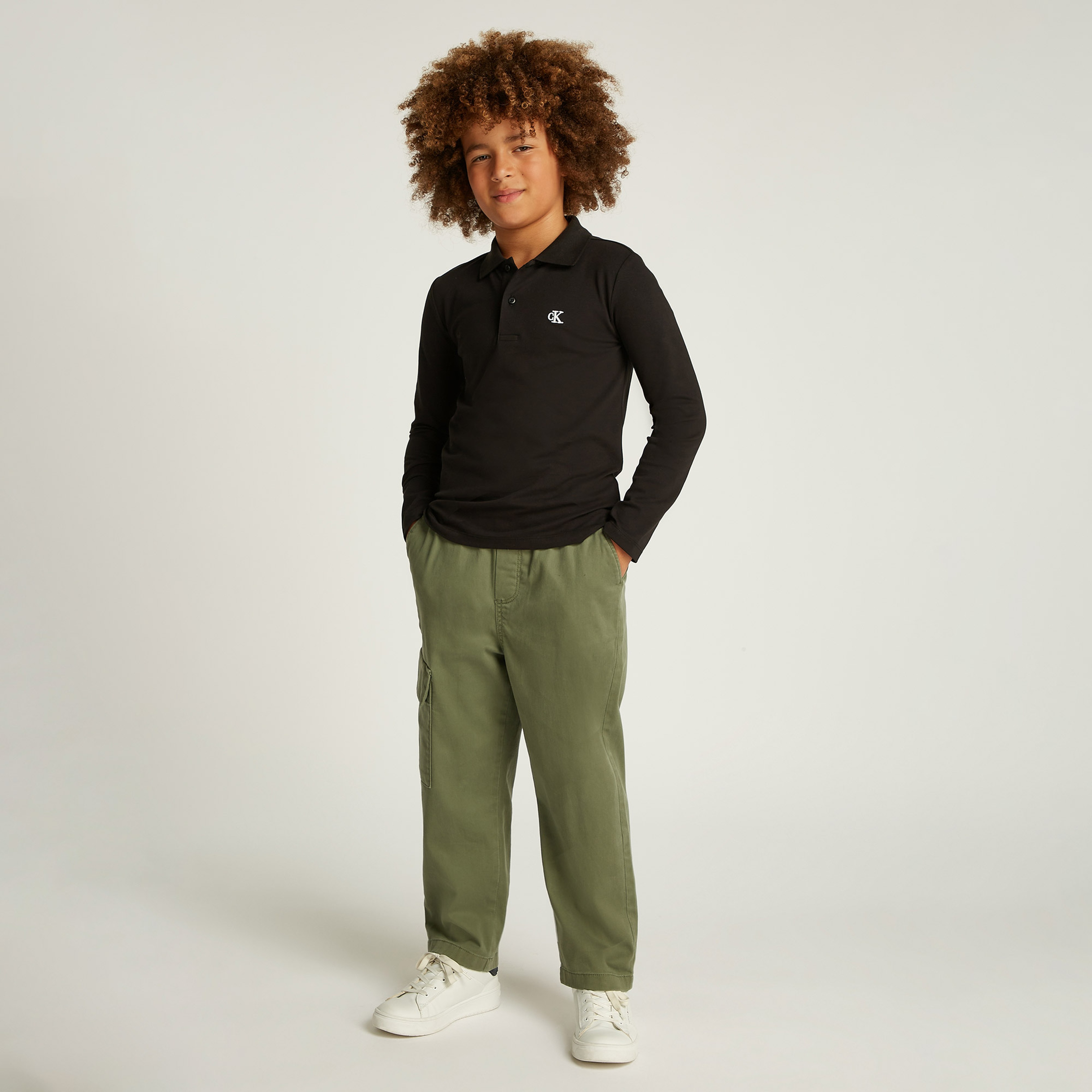 Calvin Klein Essential Çocuk Siyah Polo