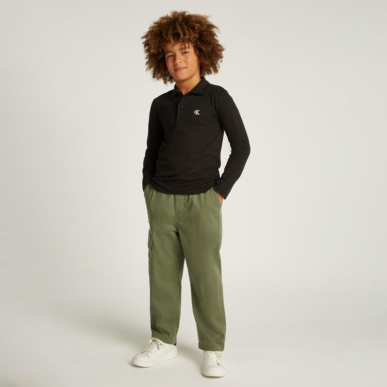 Calvin Klein Essential Çocuk Siyah Polo