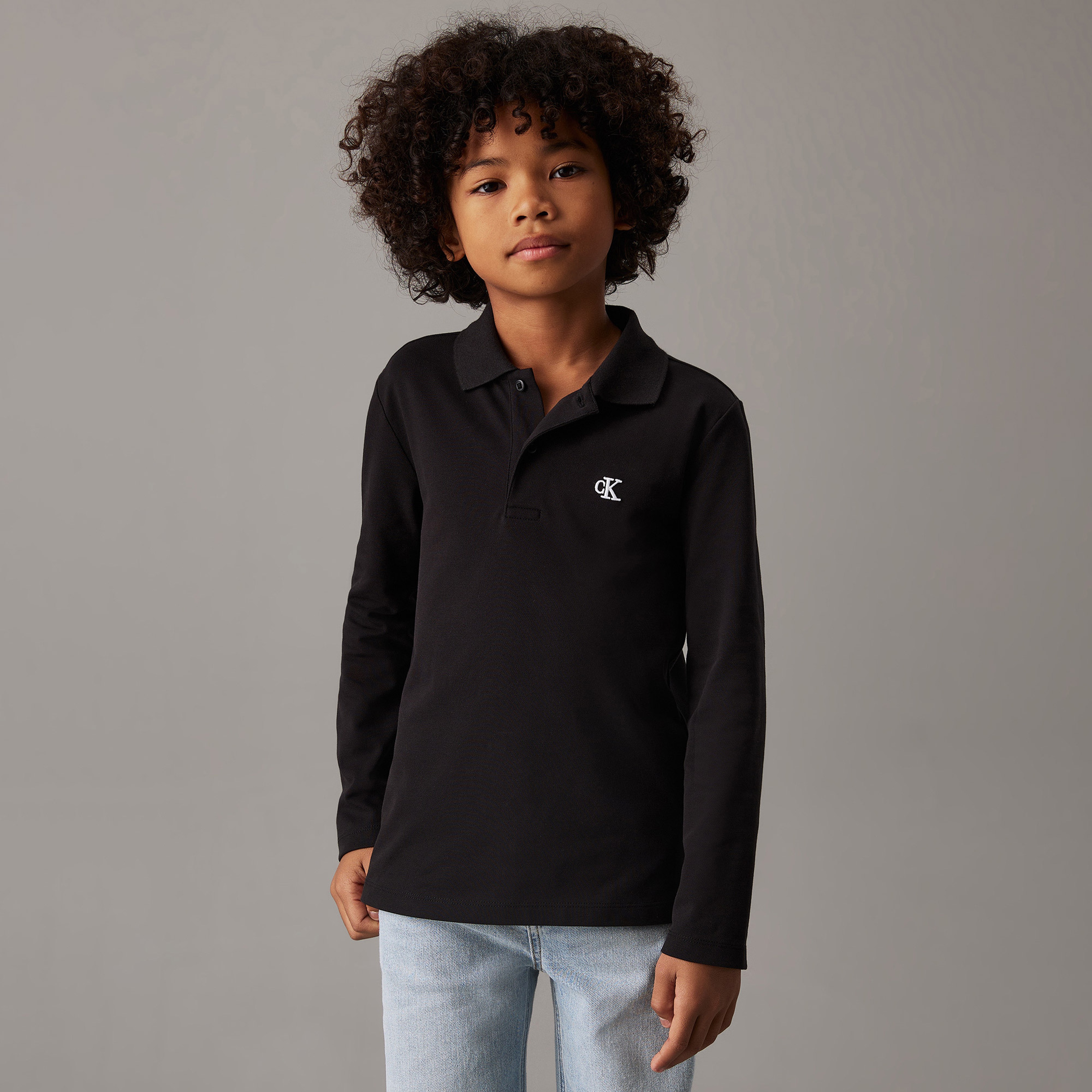 Calvin Klein Essential Çocuk Siyah Polo