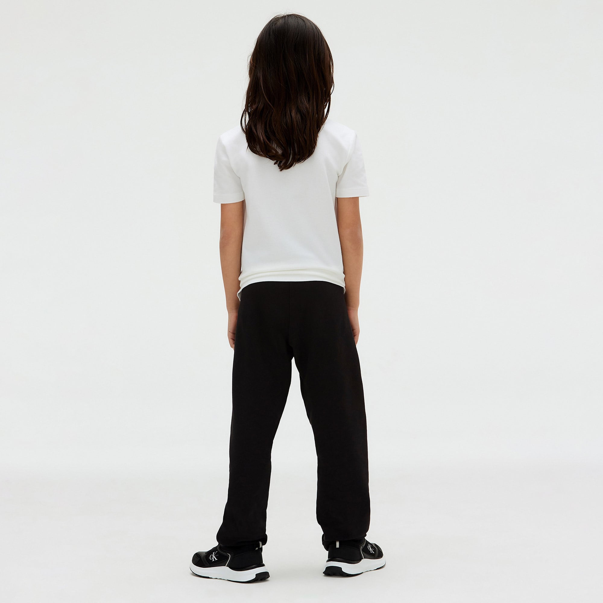 Calvin Klein Embro Logo Pique Çocuk Beyaz Polo