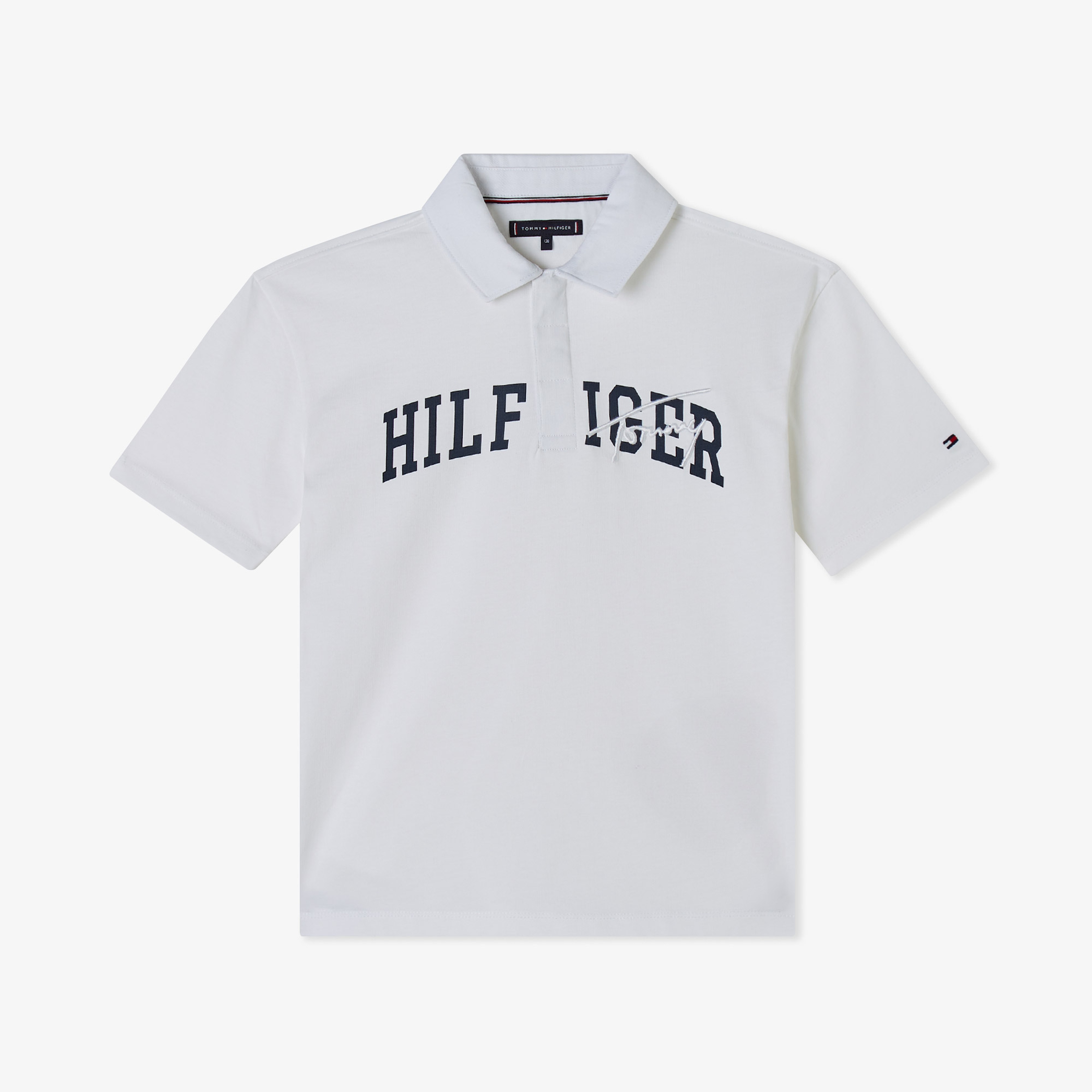 Tommy Hilfiger Archive Mixed Graphic Çocuk Beyaz Polo