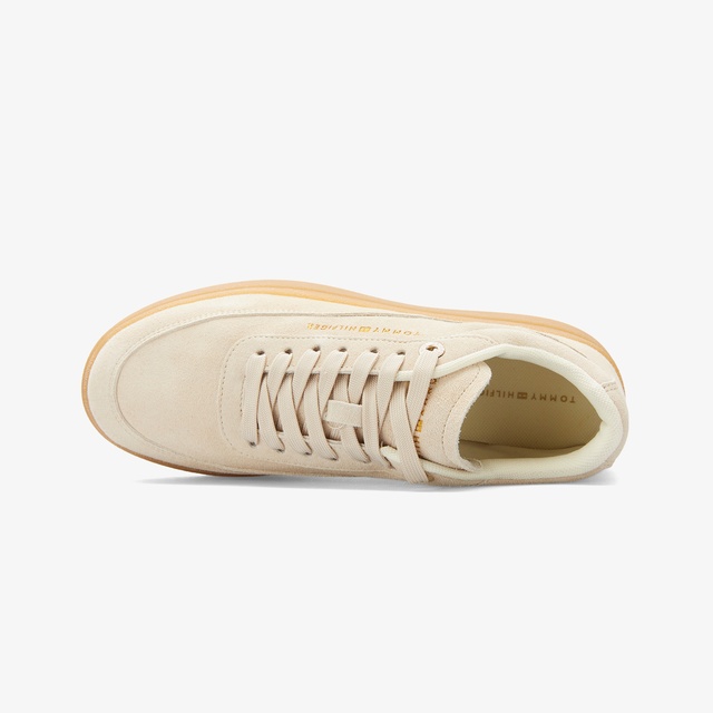 Tommy Hilfiger Tommy Hilfiger Modern Court Suede Kadın Bej Sneaker | Occasion Bej - 5. görsel