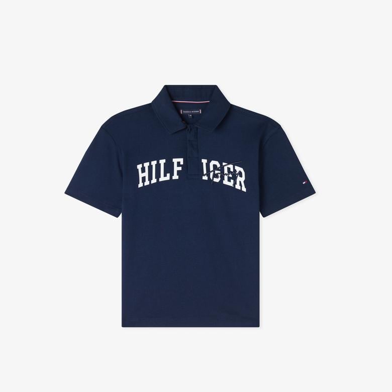 Tommy Hilfiger Archive Mixed Graphic Çocuk Mavi Polo