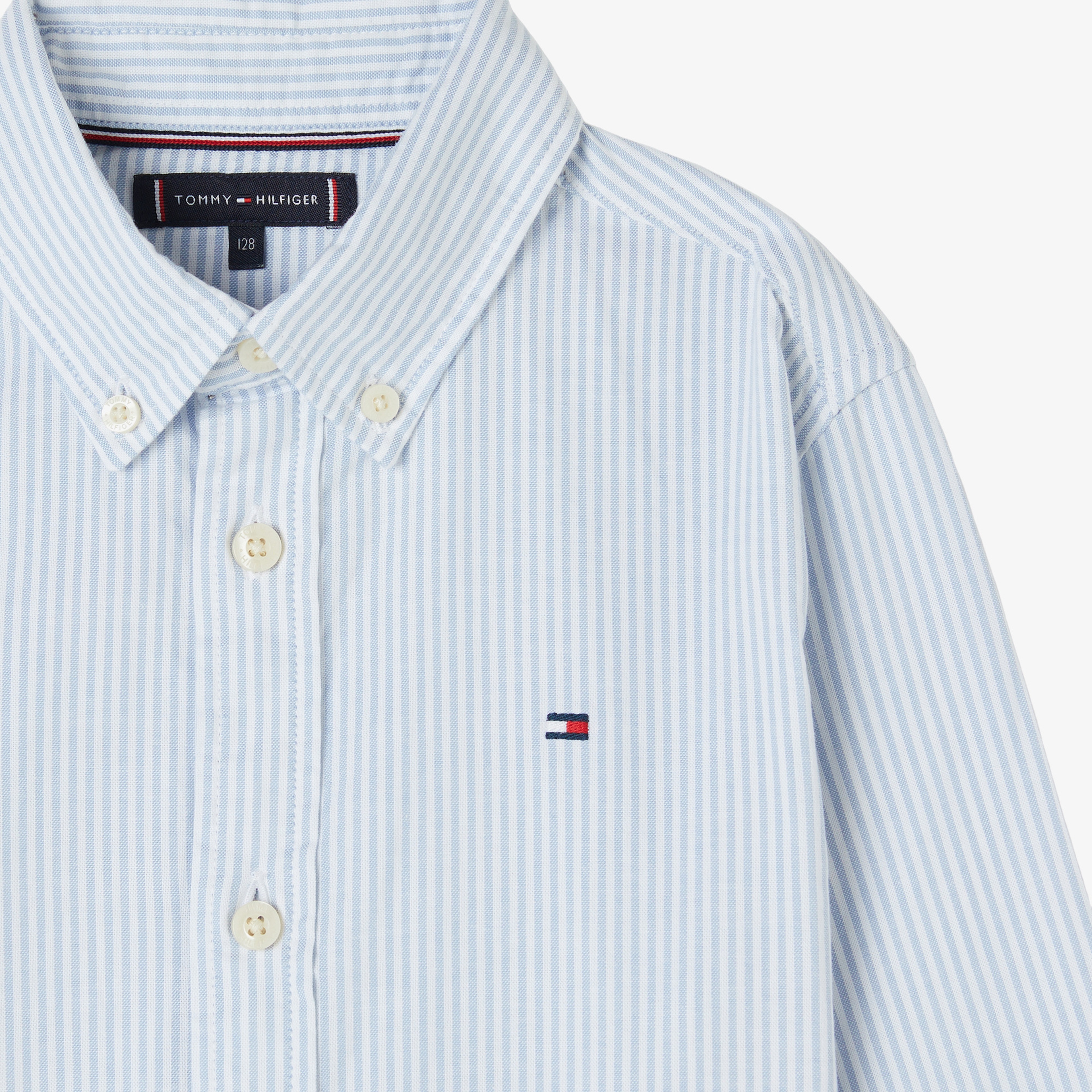 Tommy Hilfiger Flex Ithaca Çocuk Mavi Gömlek