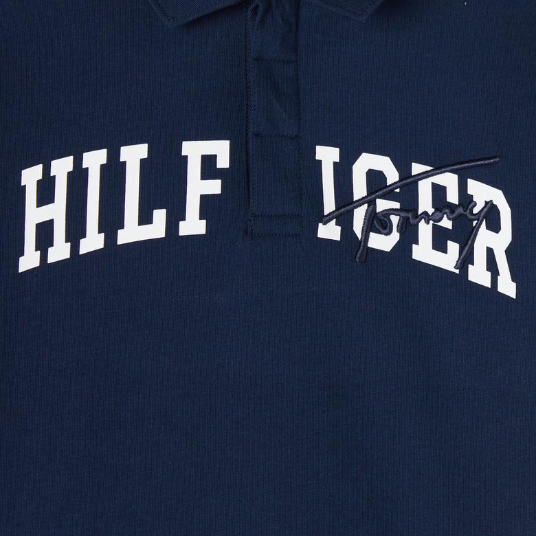 Tommy Hilfiger Archive Mixed Graphic Çocuk Mavi Polo