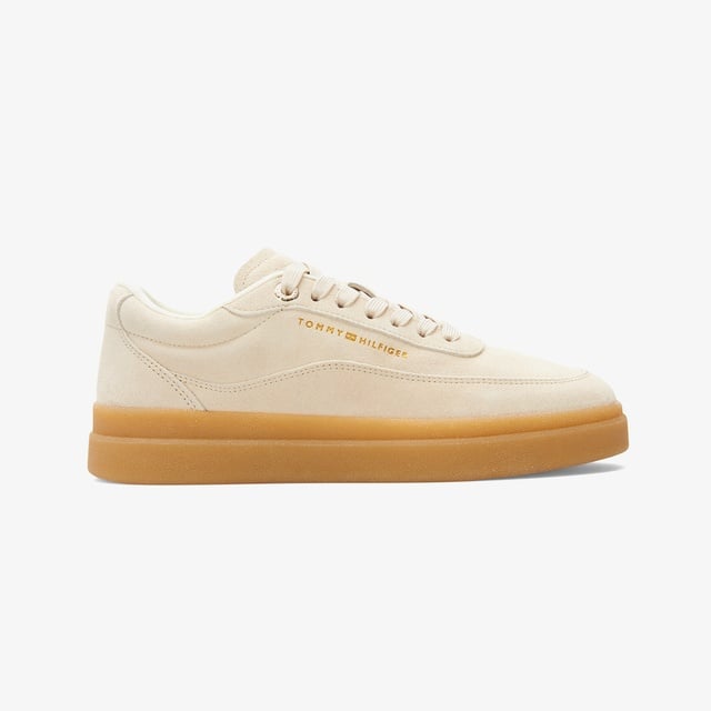 Tommy Hilfiger Tommy Hilfiger Modern Court Suede Kadın Bej Sneaker | Occasion Bej - 2. görsel
