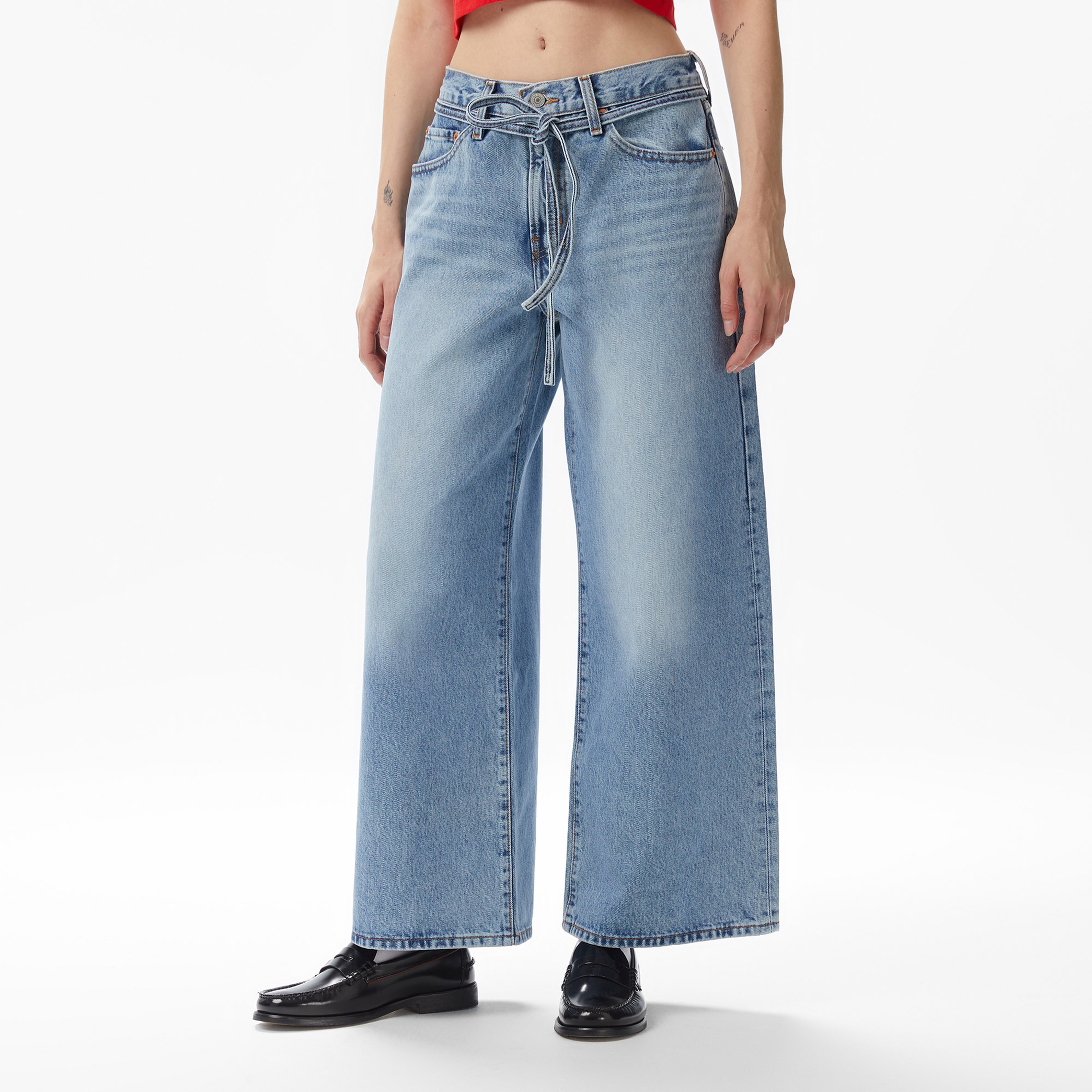 Levi's Straight Thanks Friend Kadın Mavi Jean