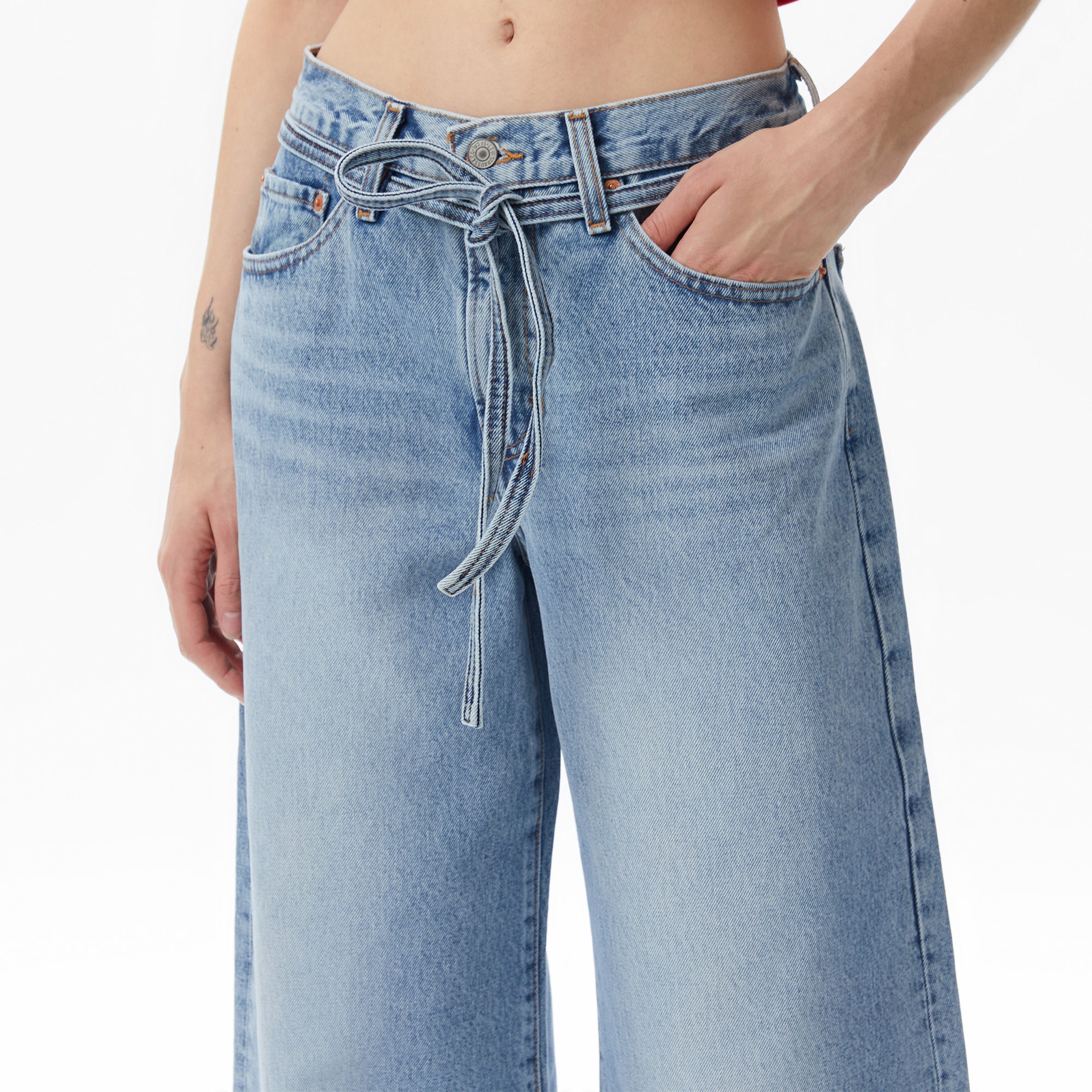 Levi's Straight Thanks Friend Kadın Mavi Jean