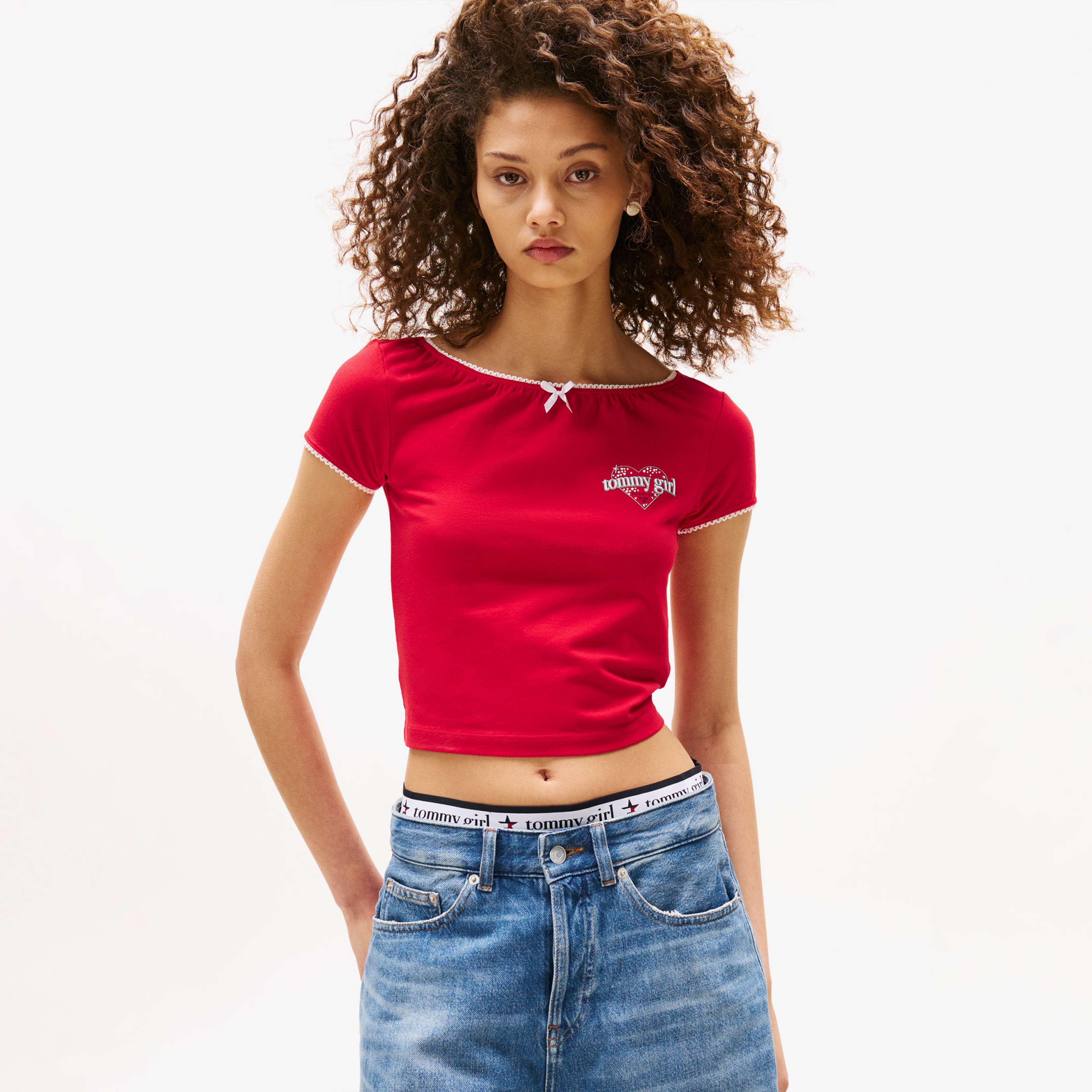Tommy Hilfiger Baby Kadın Kırmızı T-Shirt