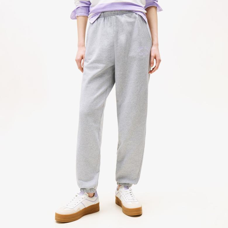 Tommy Jeans Varsity Overdye Kadın Gri Jogger Pantolon