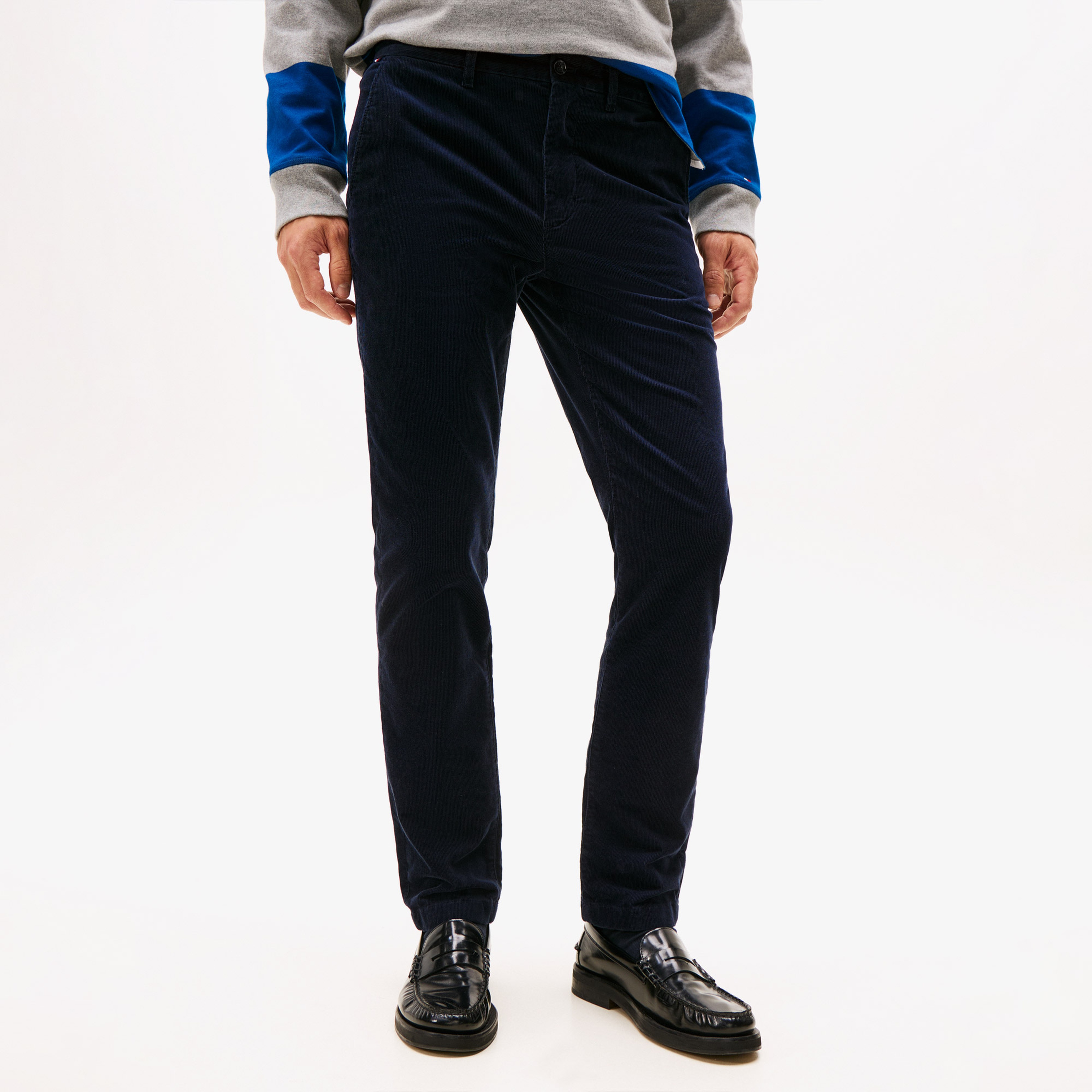 Tommy Hilfiger Denton Corduroy Erkek Mavi Chino Pantolon