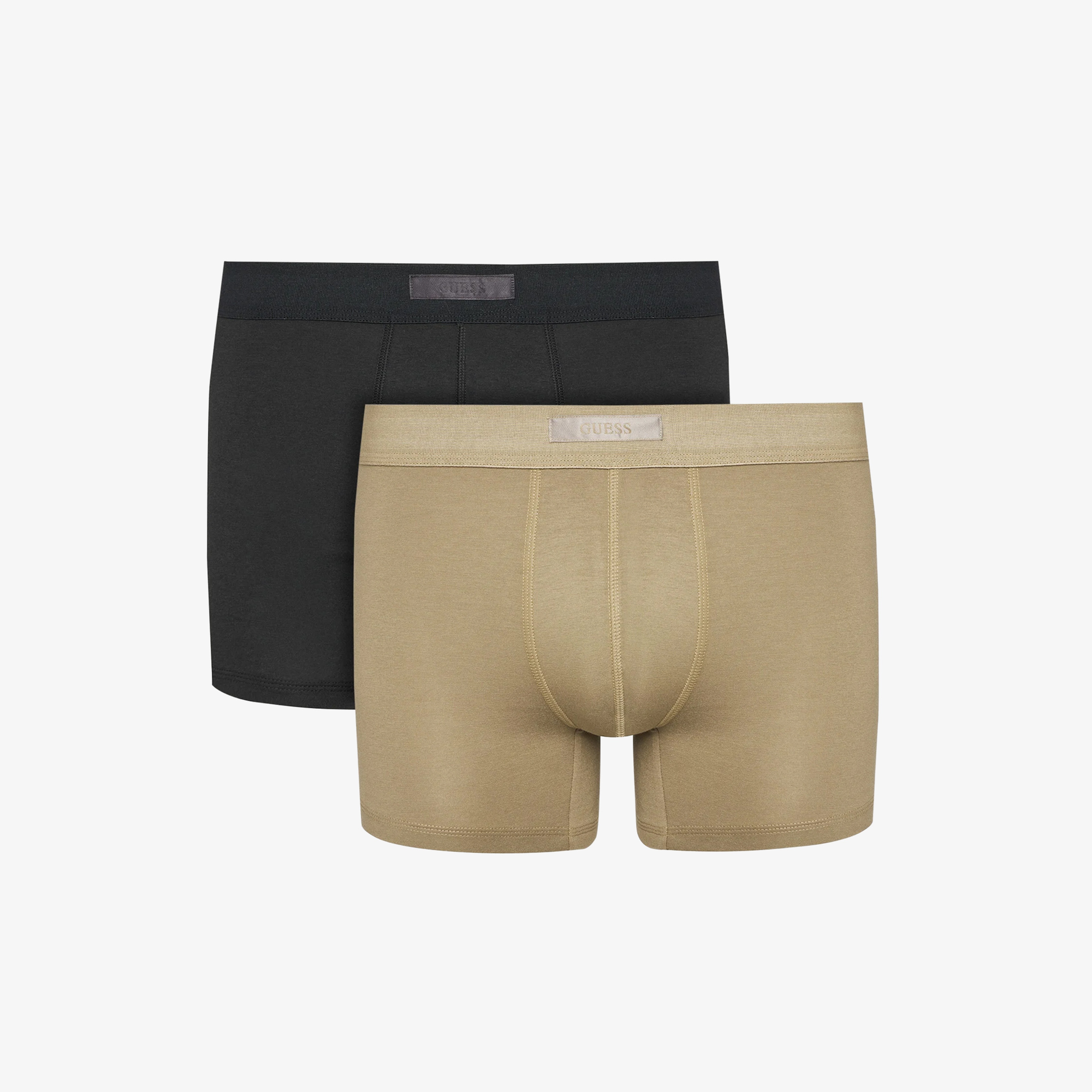 Guess Cotton Modal Karışımlı 2'li Erkek Siyah Boxer