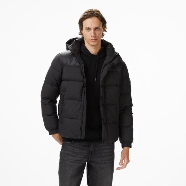 Tommy Hilfiger Mix Down Erkek Siyah Ceket