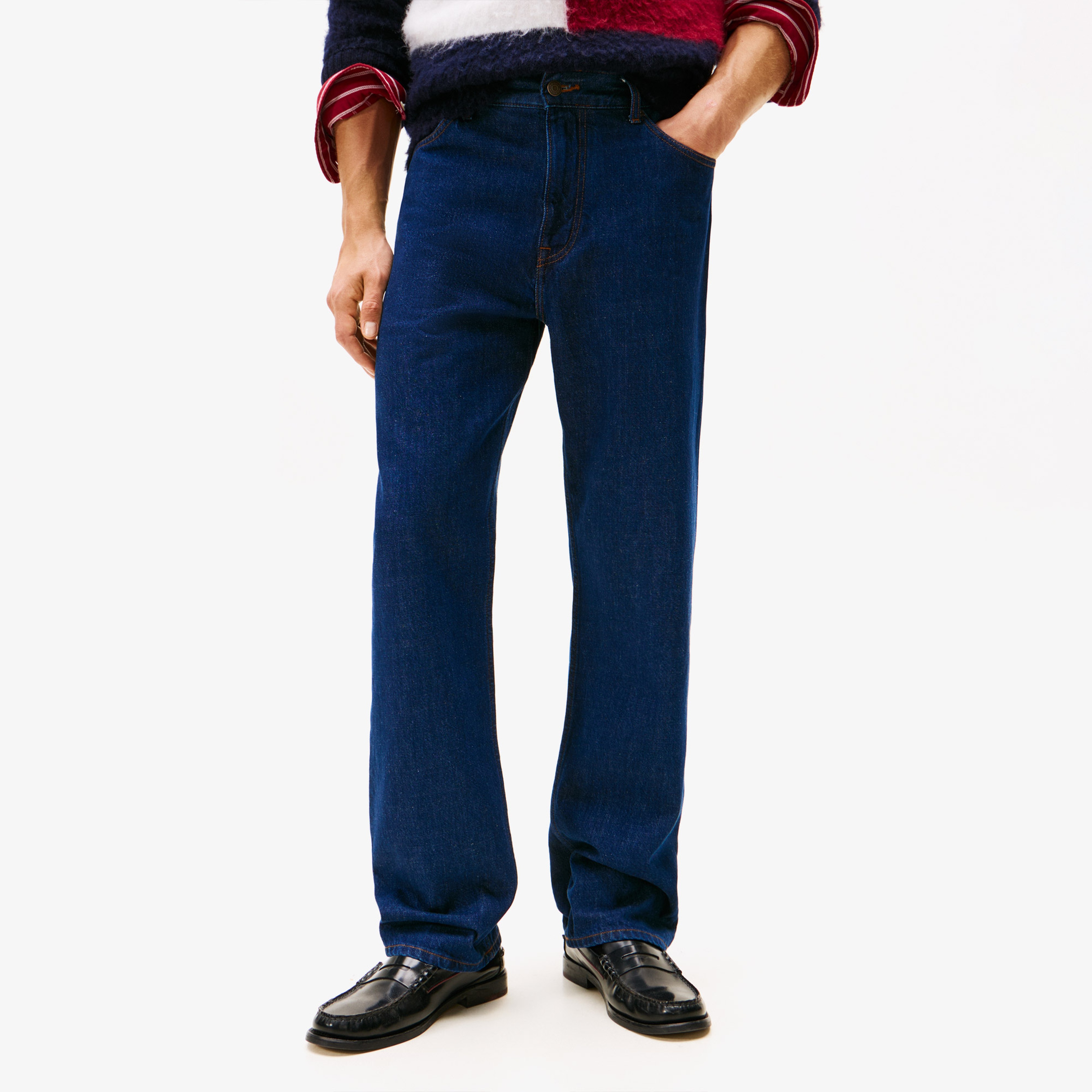 Tommy Hilfiger Relaxed River Lincoln Erkek Mavi Loose Jean