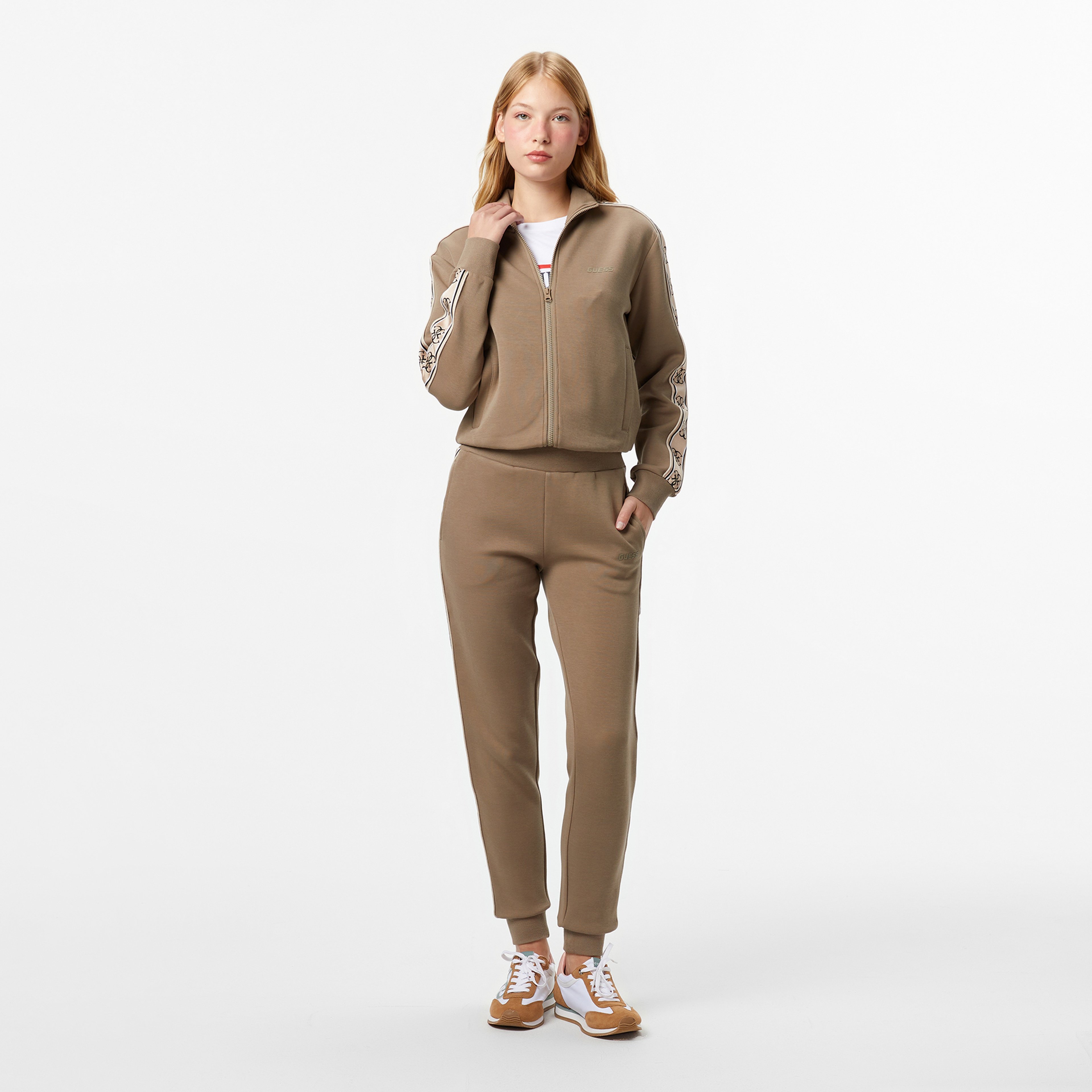 Guess Britney Kadın Kahverengi Sweatshirt