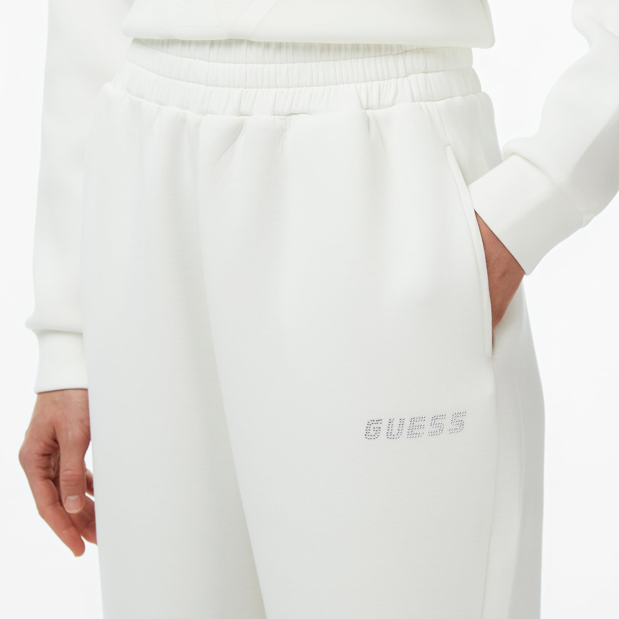 Guess Cecilia Scuba Kadın Krem Eşofman Altı