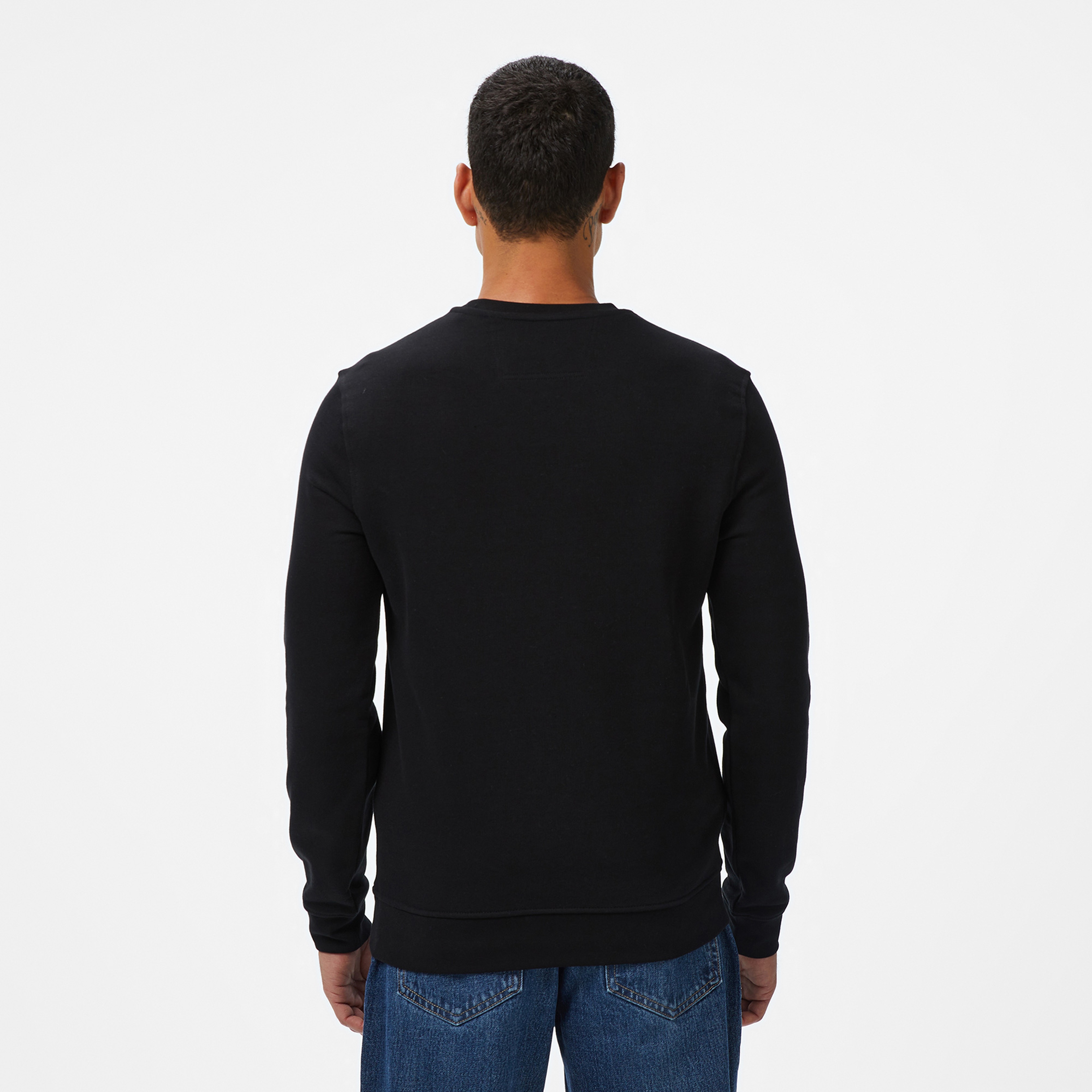 Guess Beau Erkek Siyah Sweatshirt