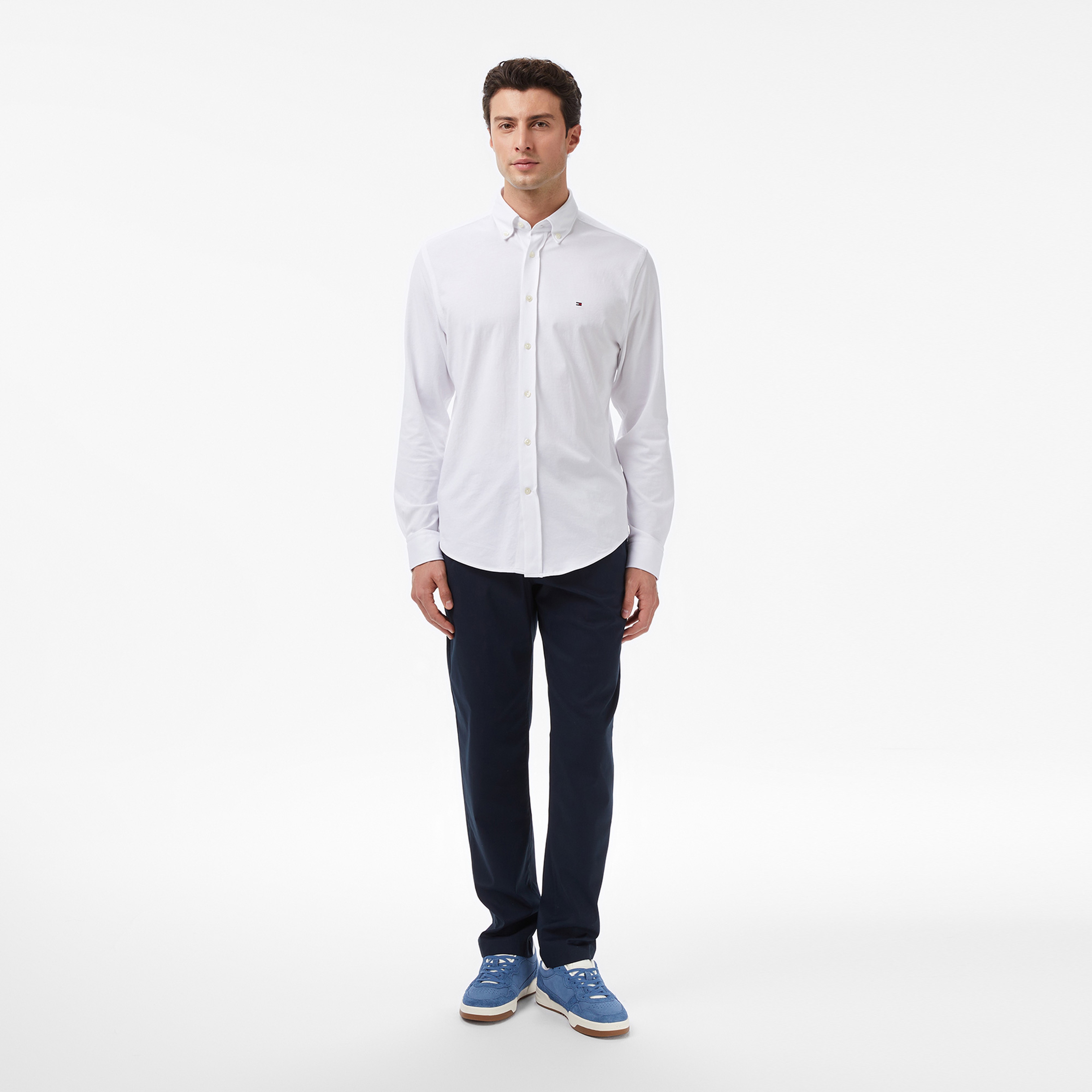 Tommy Hilfiger Harlem Tech Twill Erkek Mavi Pantolon