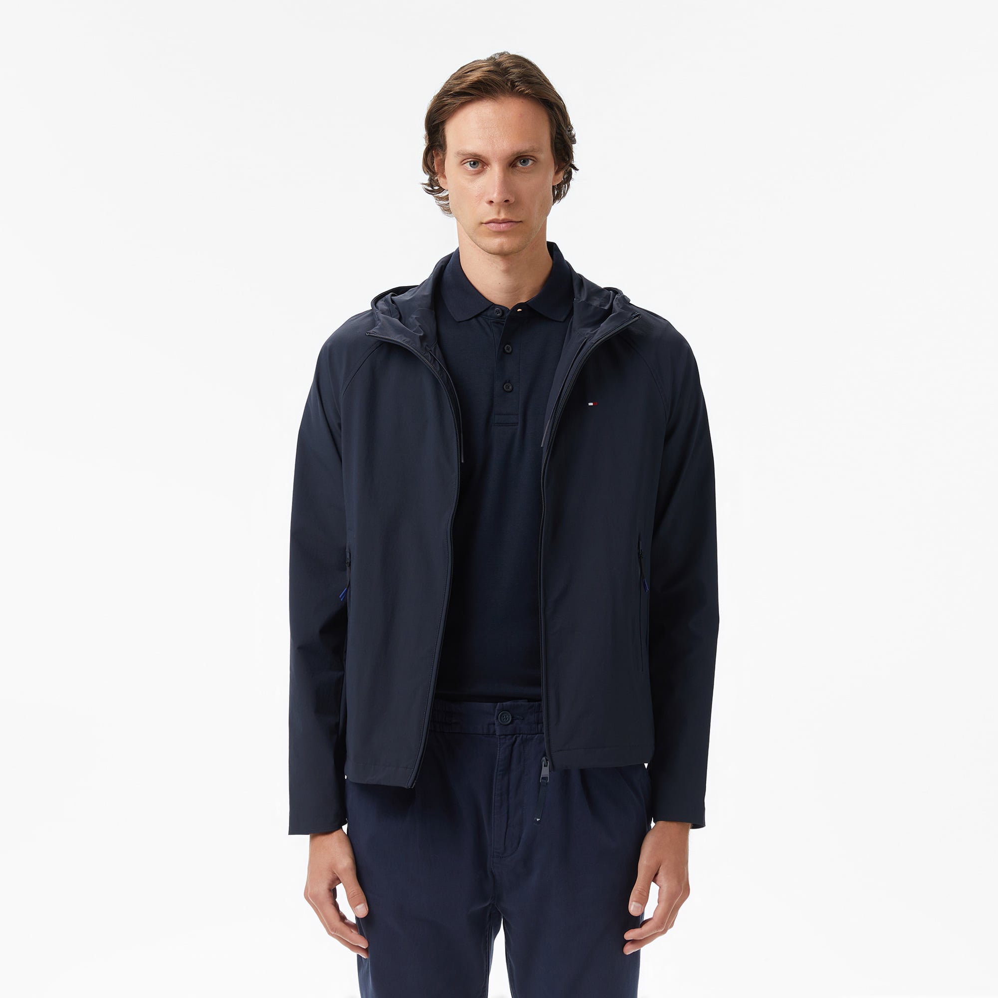 Tommy Hilfiger Essentials Tech Plus Erkek Mavi Ceket