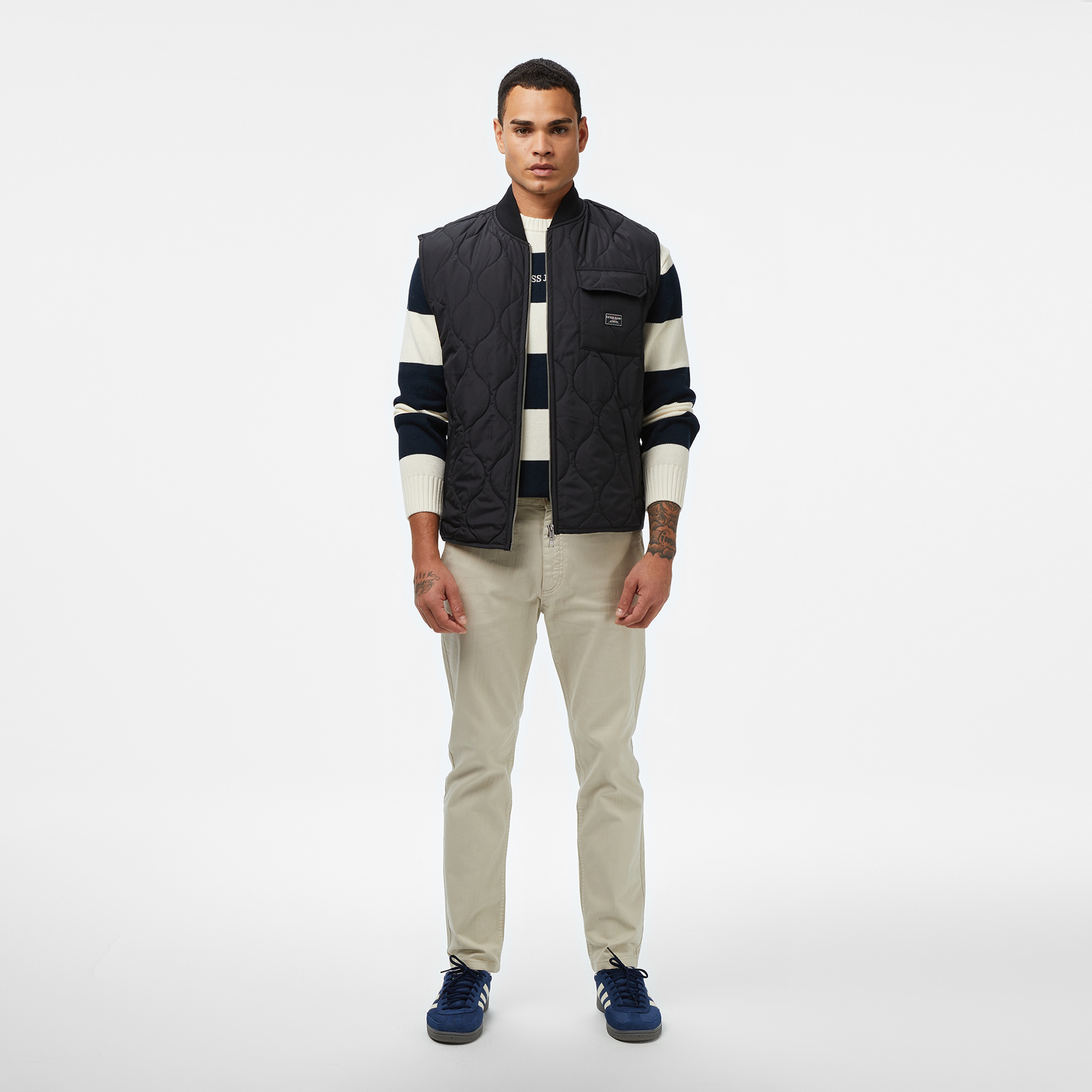 Guess Jeans Erkek Siyah Yelek