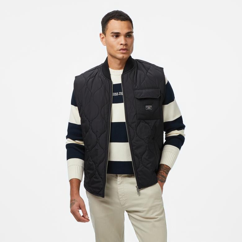 Guess Jeans Erkek Siyah Yelek