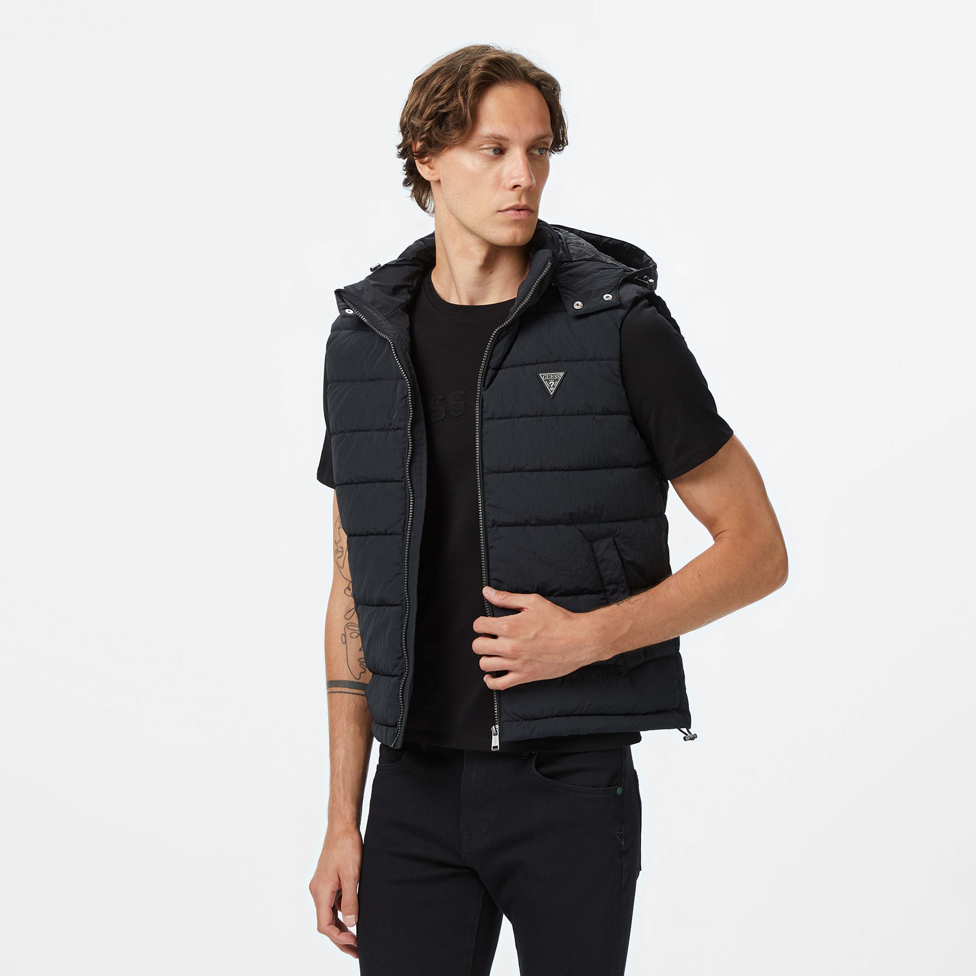 Guess Orion Erkek Siyah Yelek