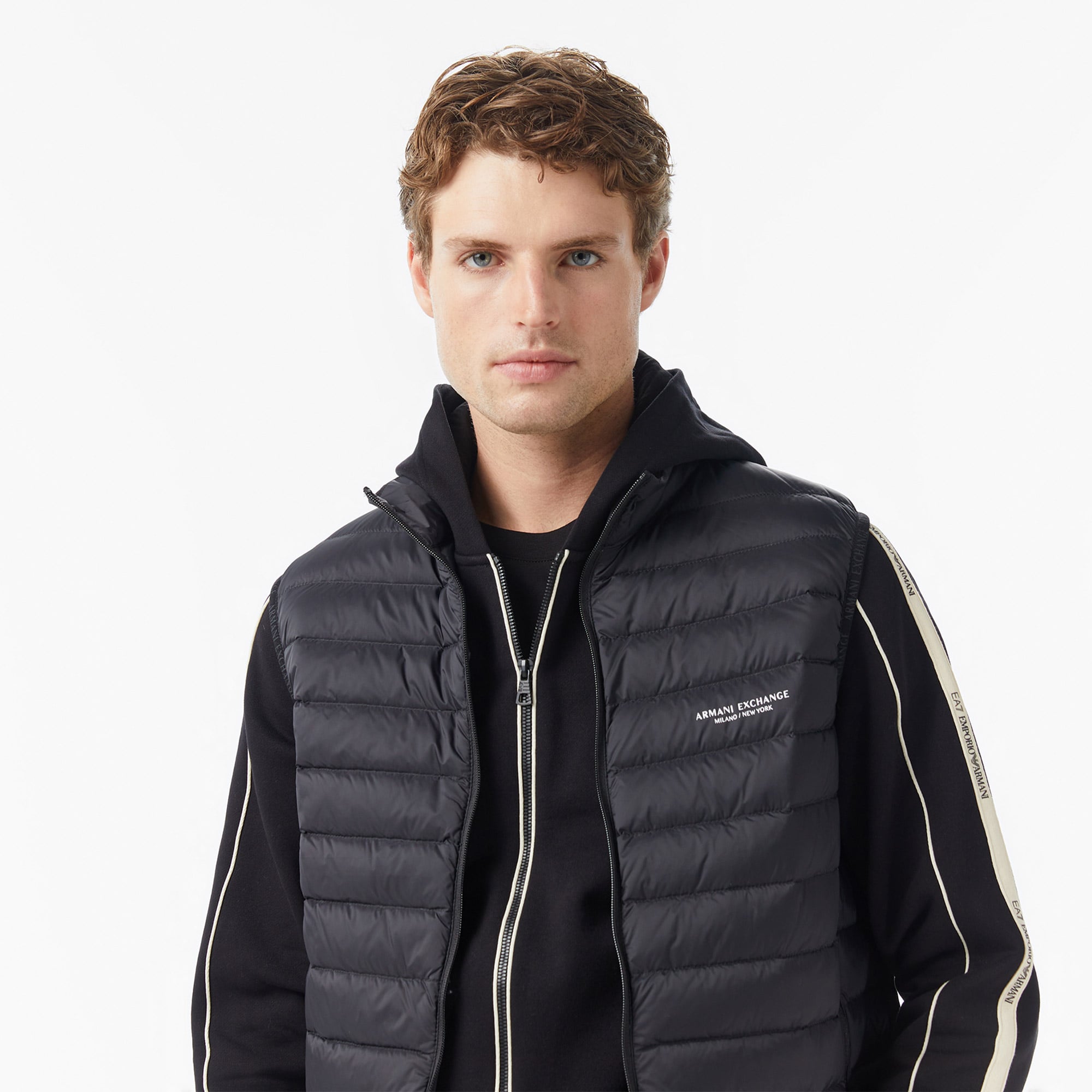 Armani Exchange Erkek Siyah Yelek