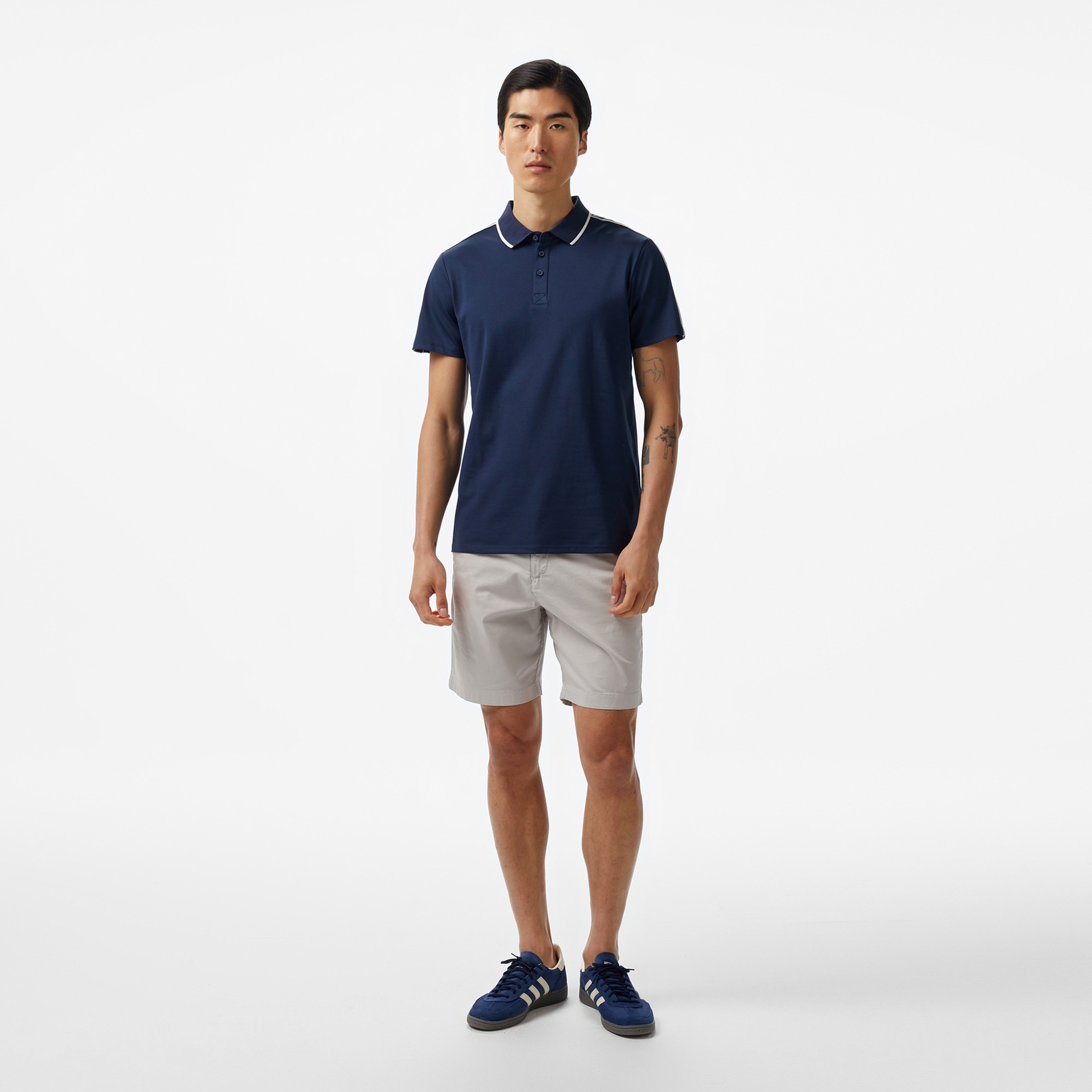 Guess Quattro Gt Paul Pique 200 Erkek Mavi Polo