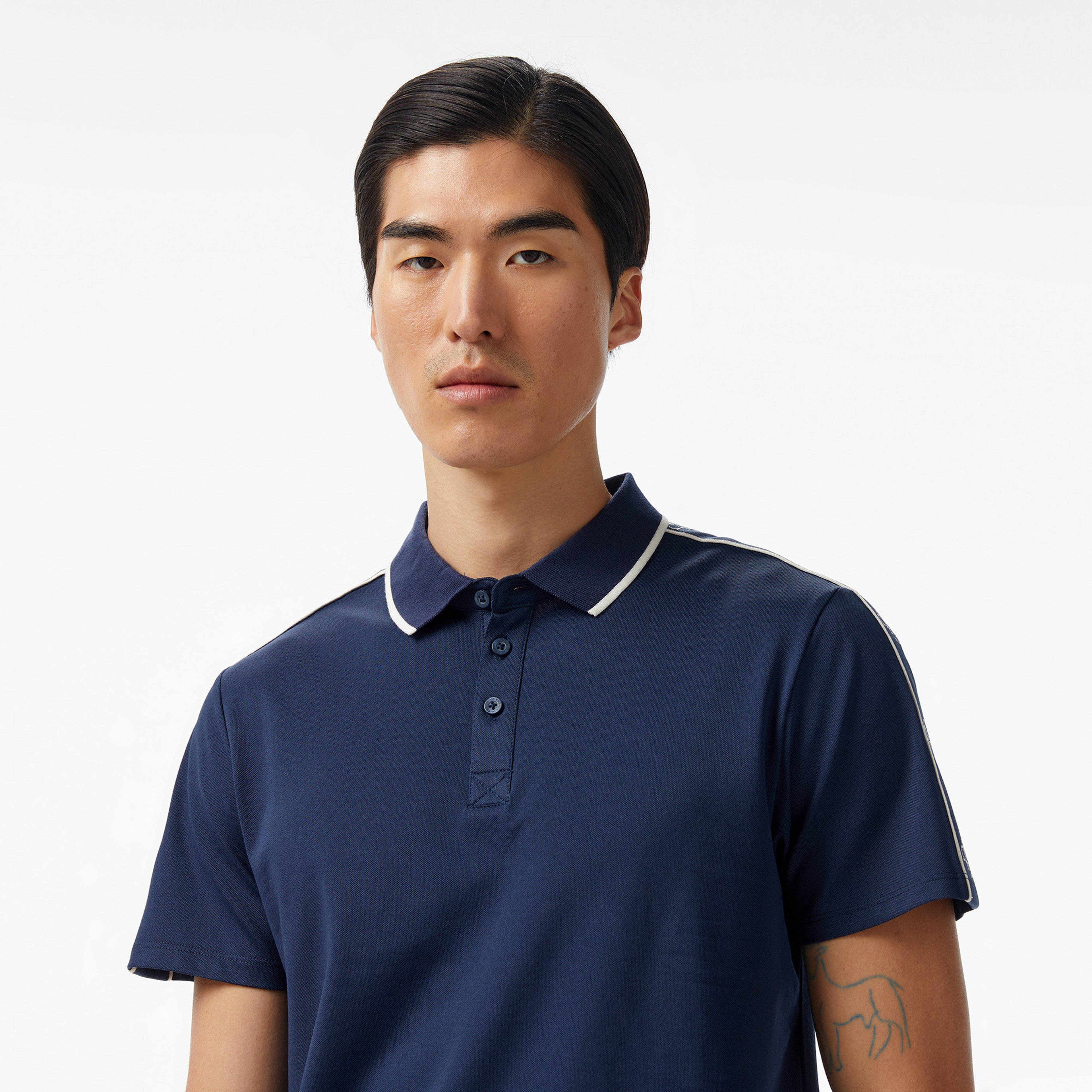 Guess Quattro Gt Paul Pique 200 Erkek Mavi Polo