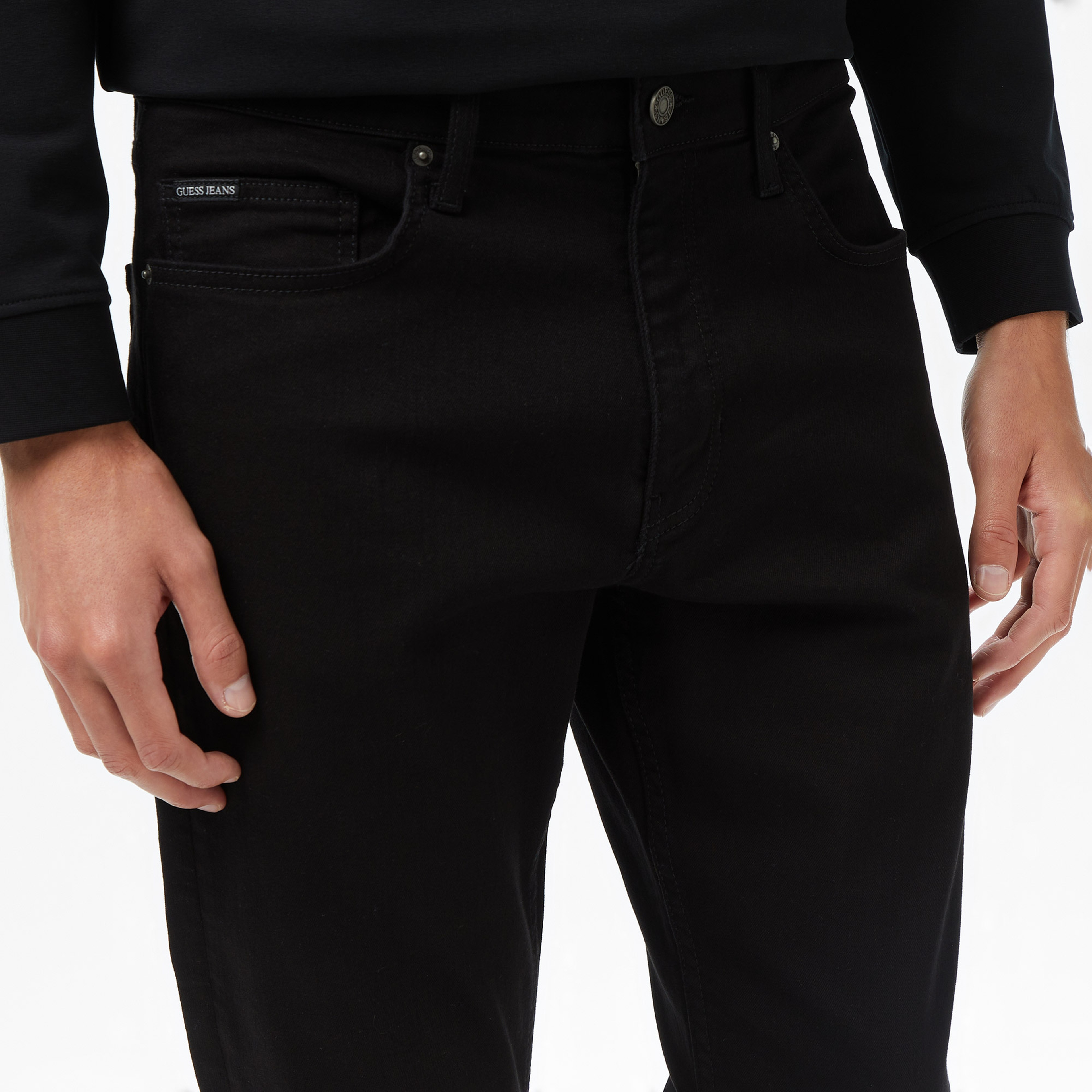 Guess Slim Fit Erkek Siyah Jean