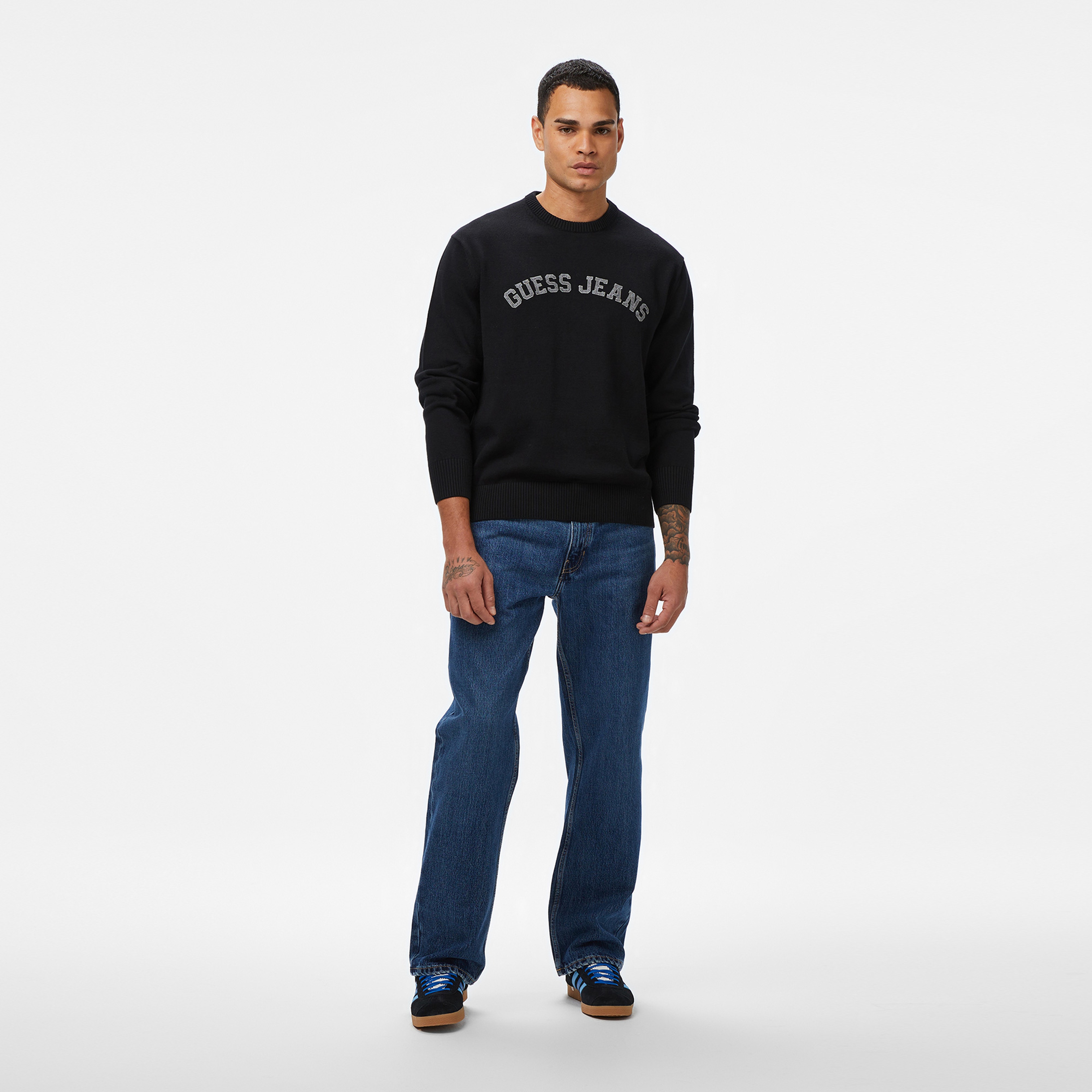 Guess Relaxed Fit Erkek Mavi Jean