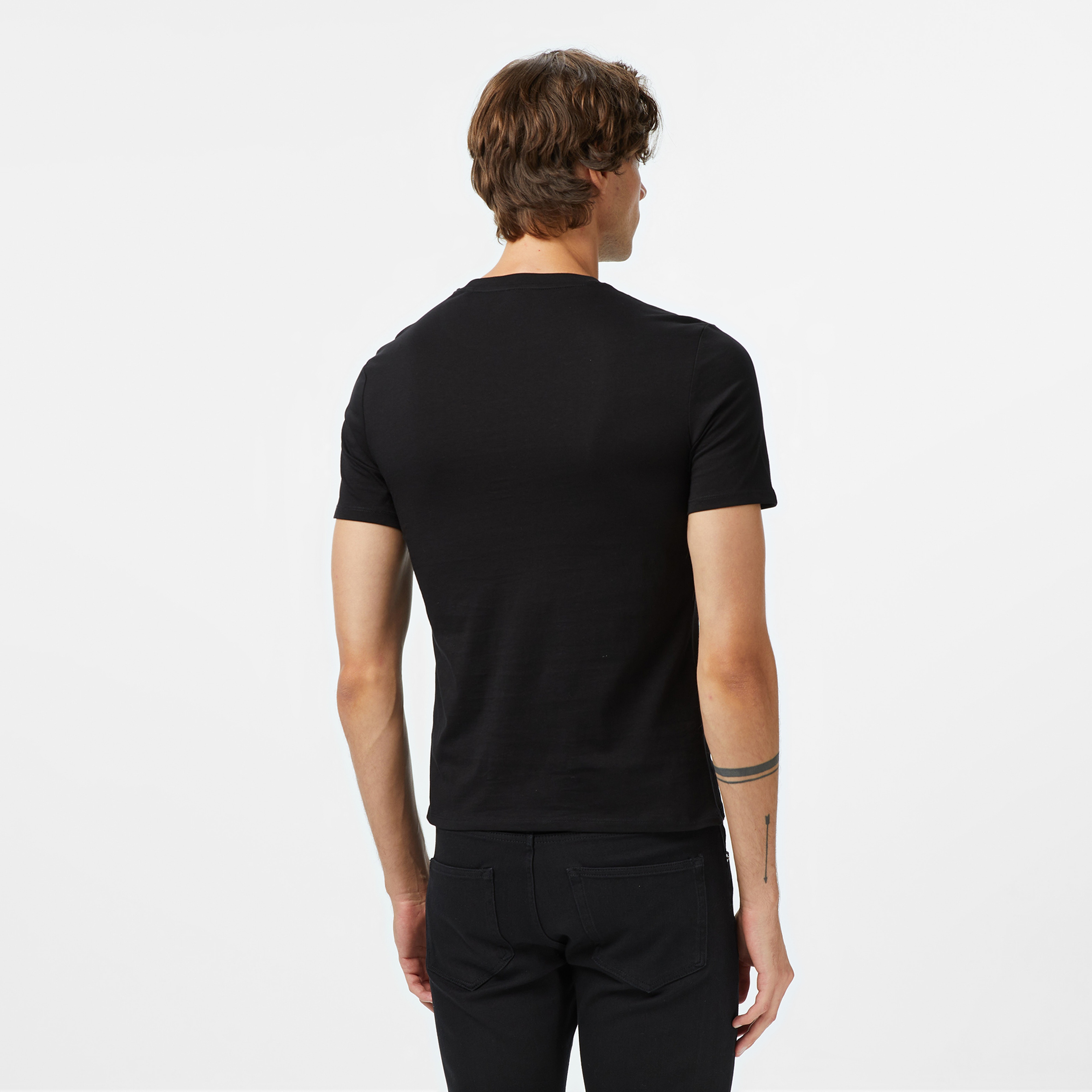 Guess Jeans Slim Fit Erkek Siyah T-Shirt