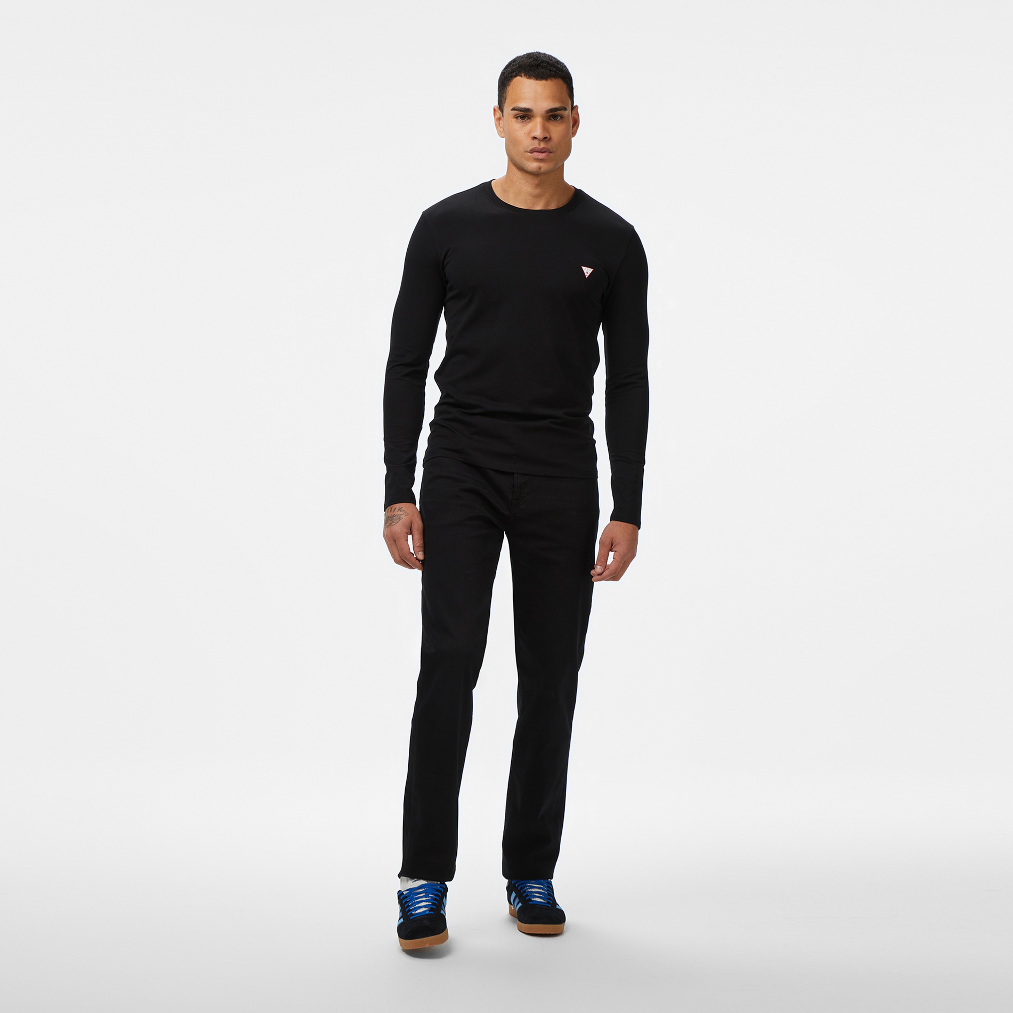 Guess Angels Slim Fit Erkek Siyah Pantolon