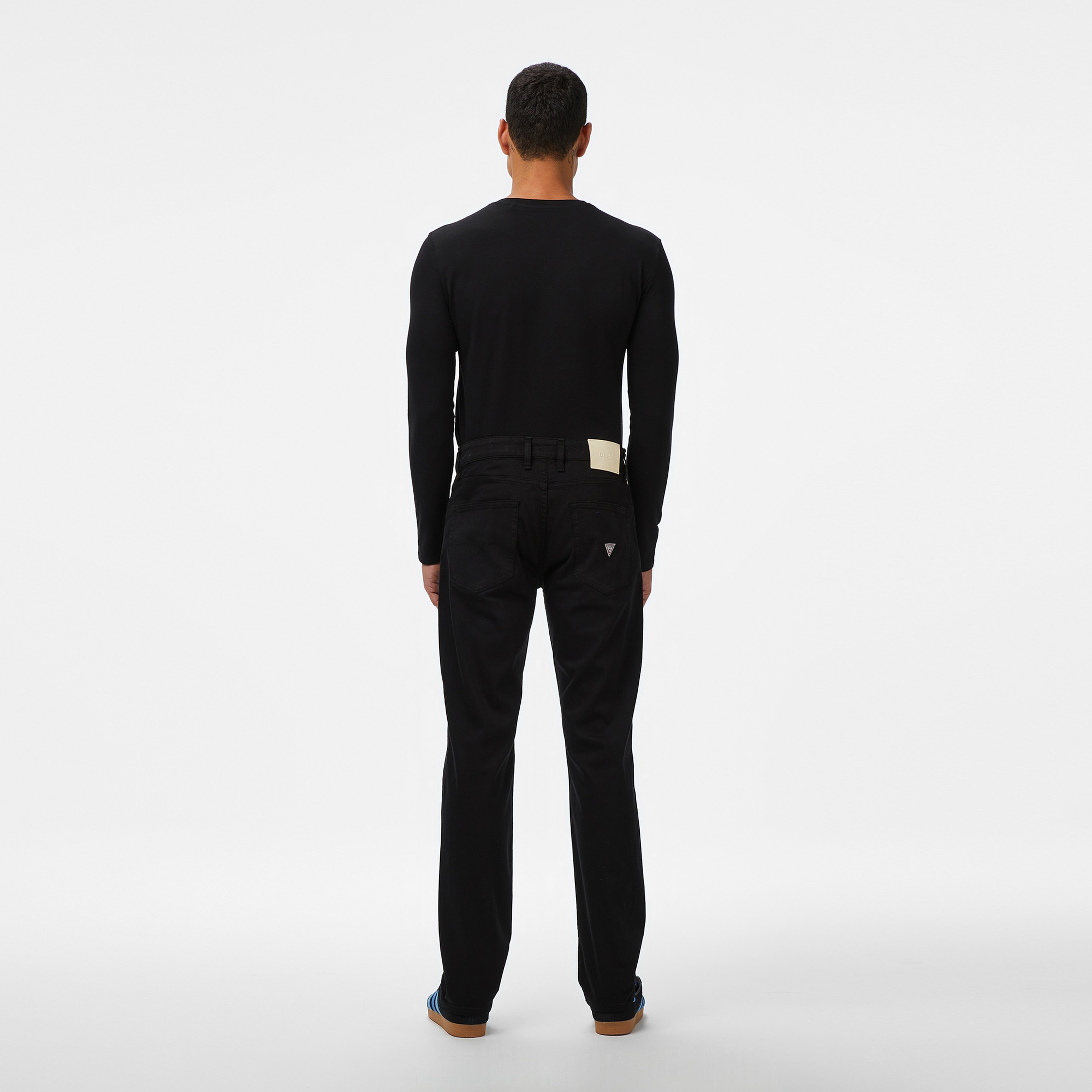 Guess Angels Slim Fit Erkek Siyah Pantolon