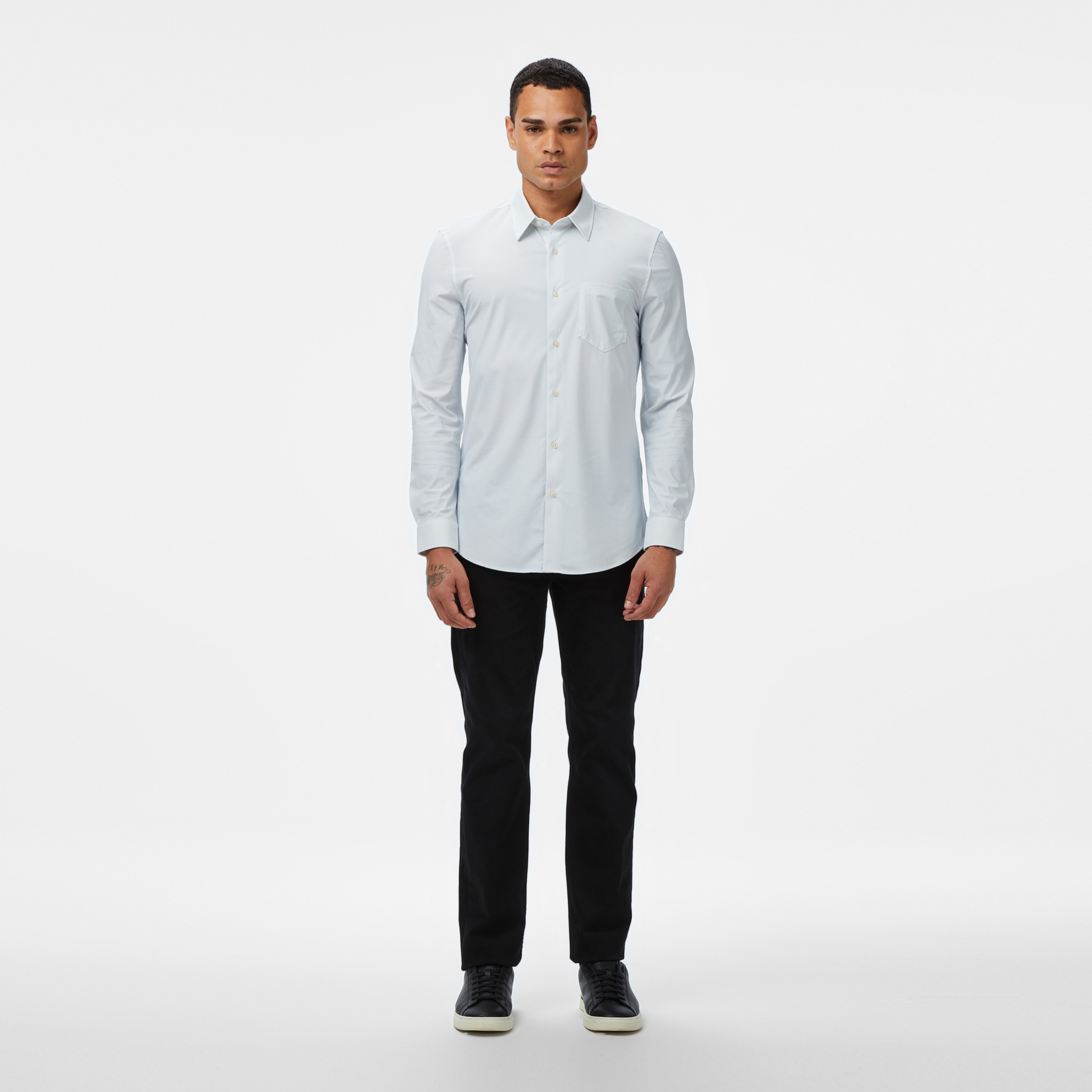 Guess Sunset Slim Fit Erkek Mavi Gömlek