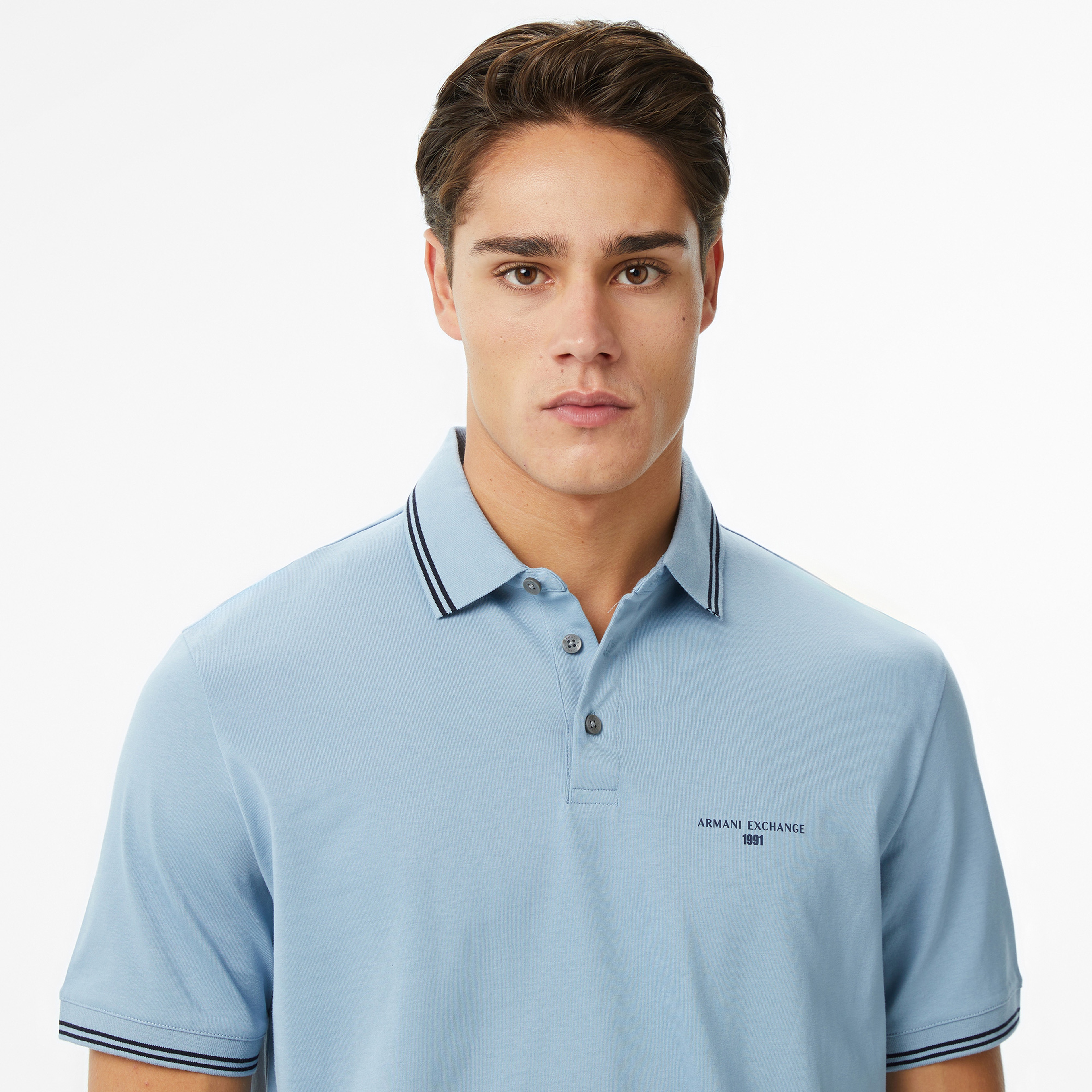 Armani Exchange Erkek Denim Polo