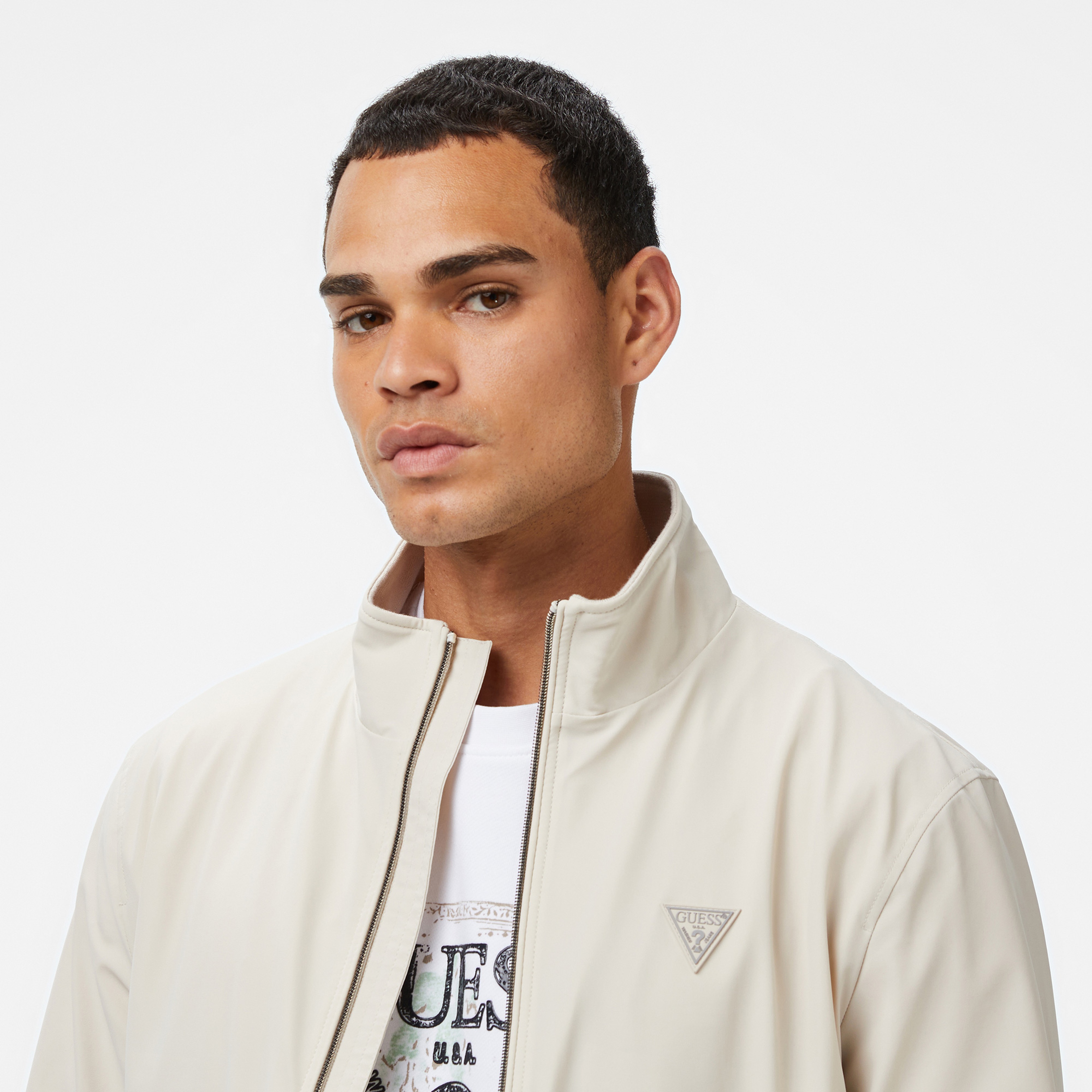 メルケイ Guess Tecnical Erkek Krem CeketMM4YL13WEZ70| Occasion