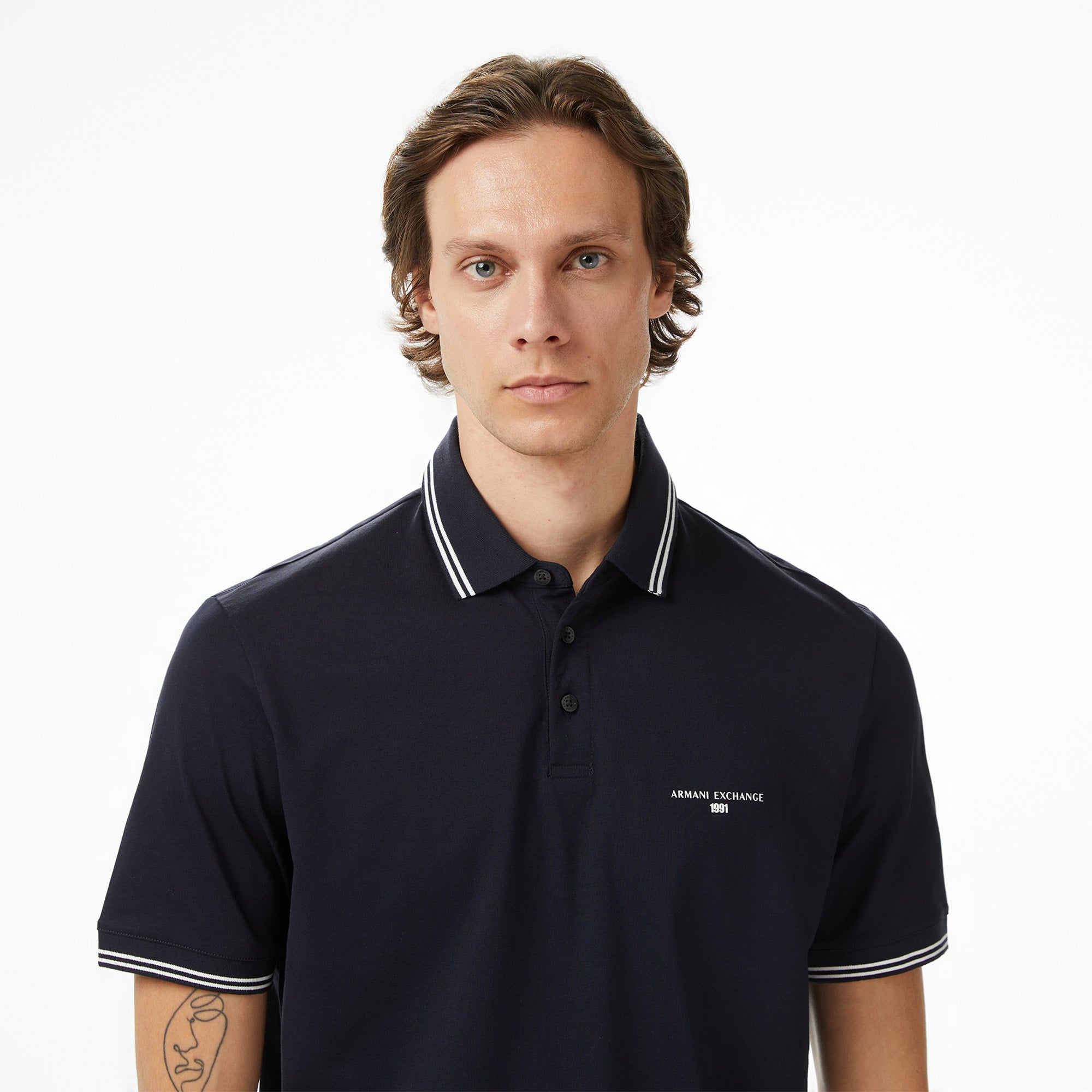 Armani Exchange Erkek Lacivert Polo