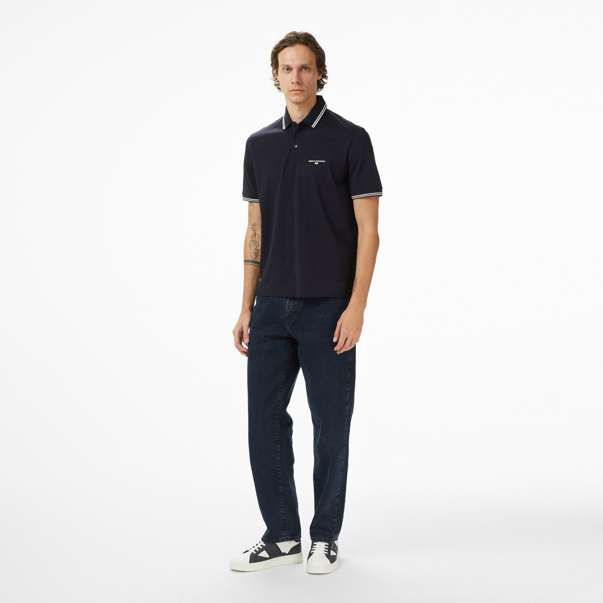 Armani Exchange Erkek Lacivert Polo